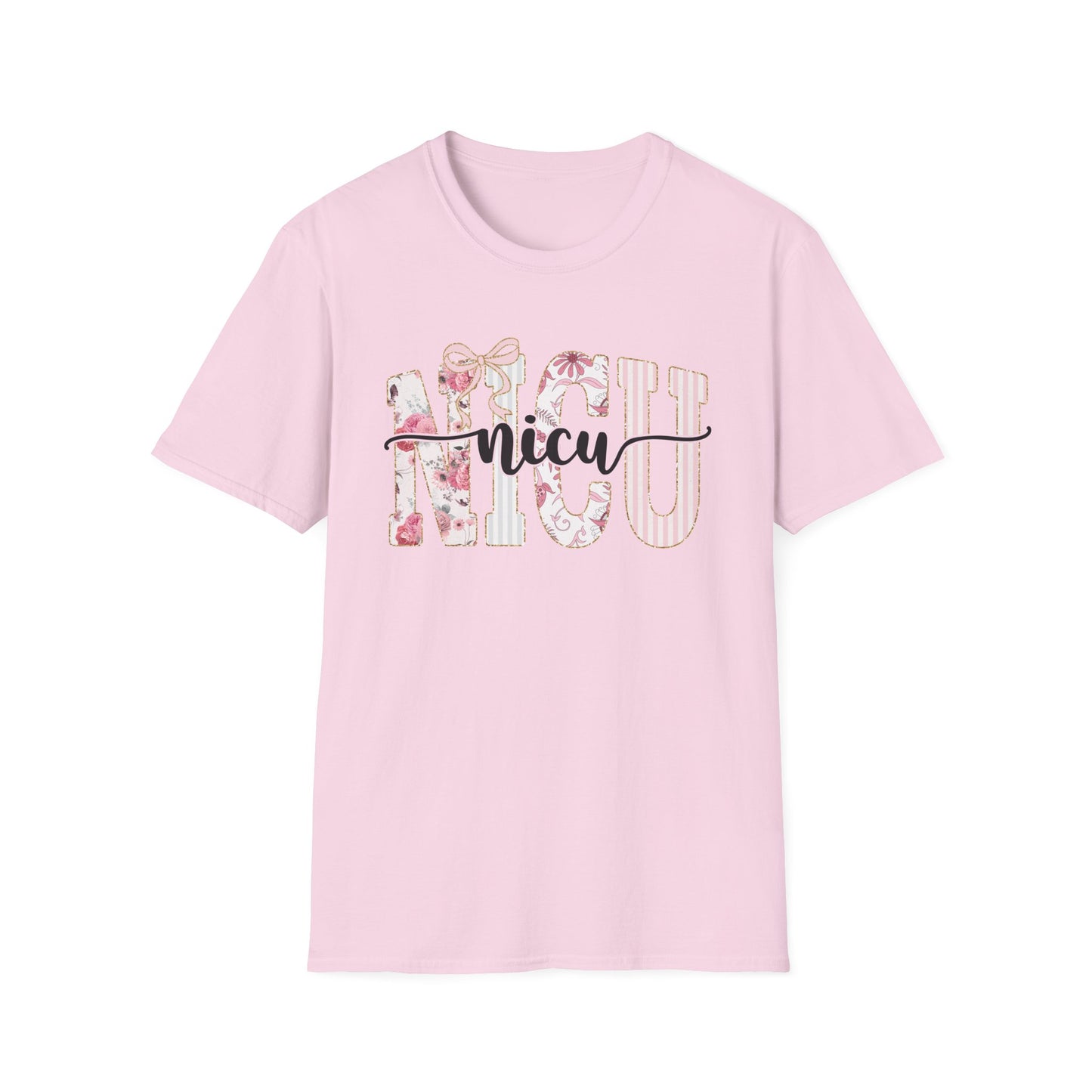 NICU Floral T-Shirt — Support Nurse/Parent Newborn ICU Shirt