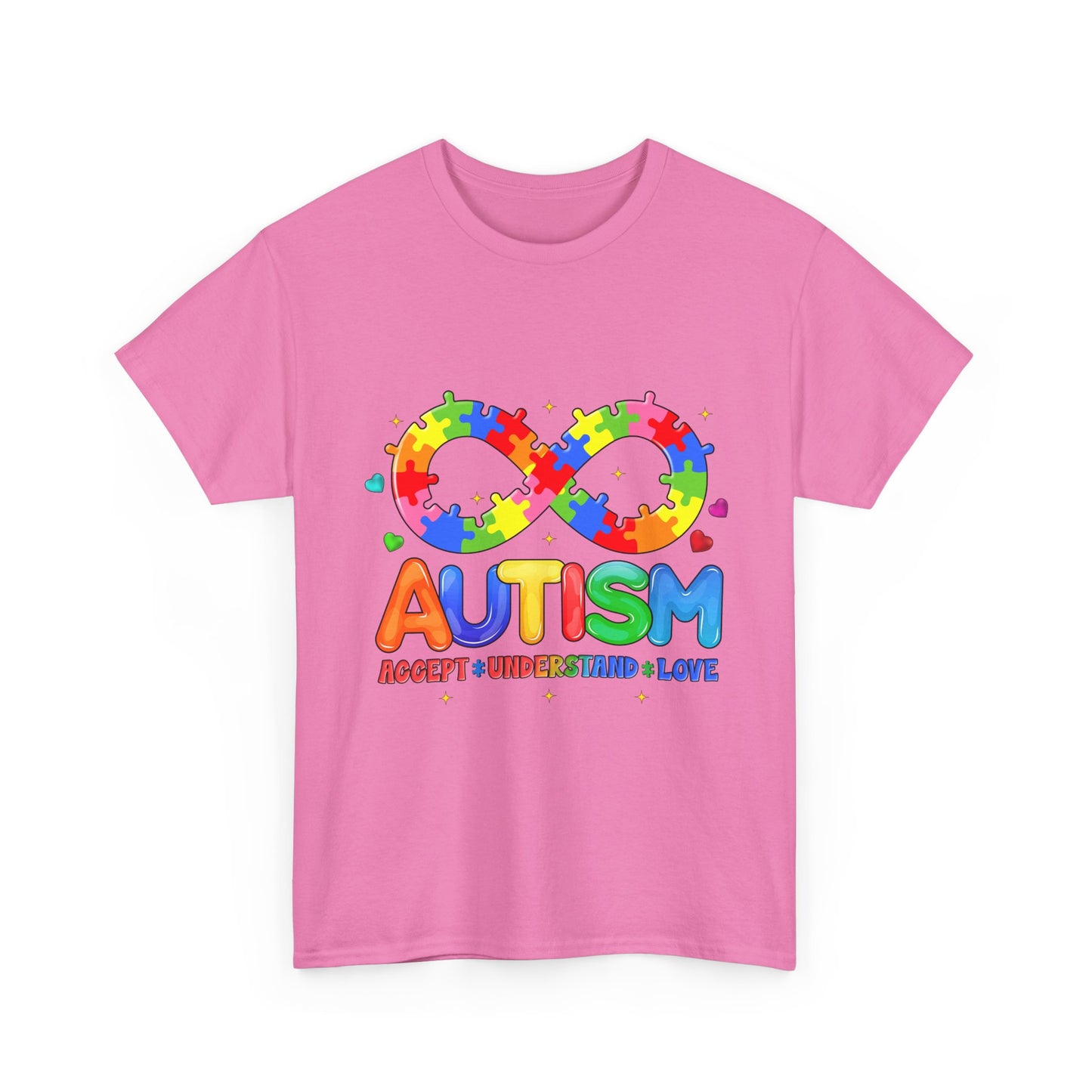 Autism Awareness Puzzle Infinity T-Shirt — Accept Understand Love