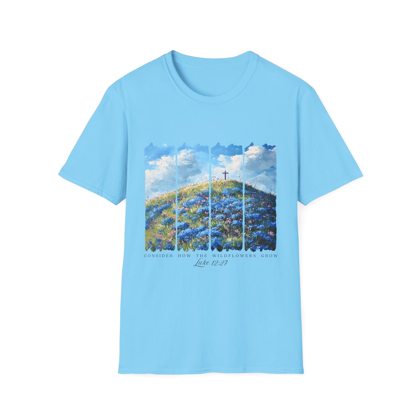 Resurrection Cross Landscape T‑Shirt — Christian Easter Faith Tee