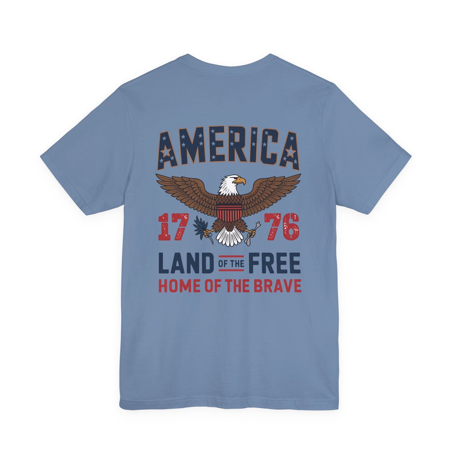 America 1776 Eagle T‑Shirt — Land of the Free, Home of the Brave