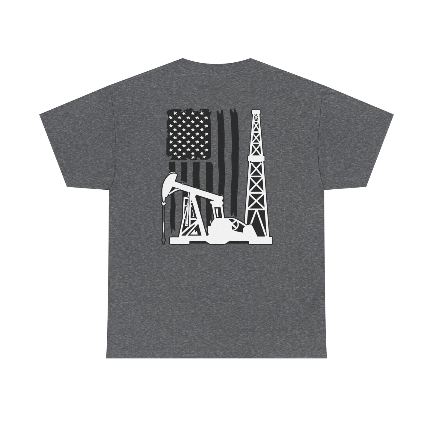 Oilfield Flag Tee — American Oil Rig Graphic T-Shirt