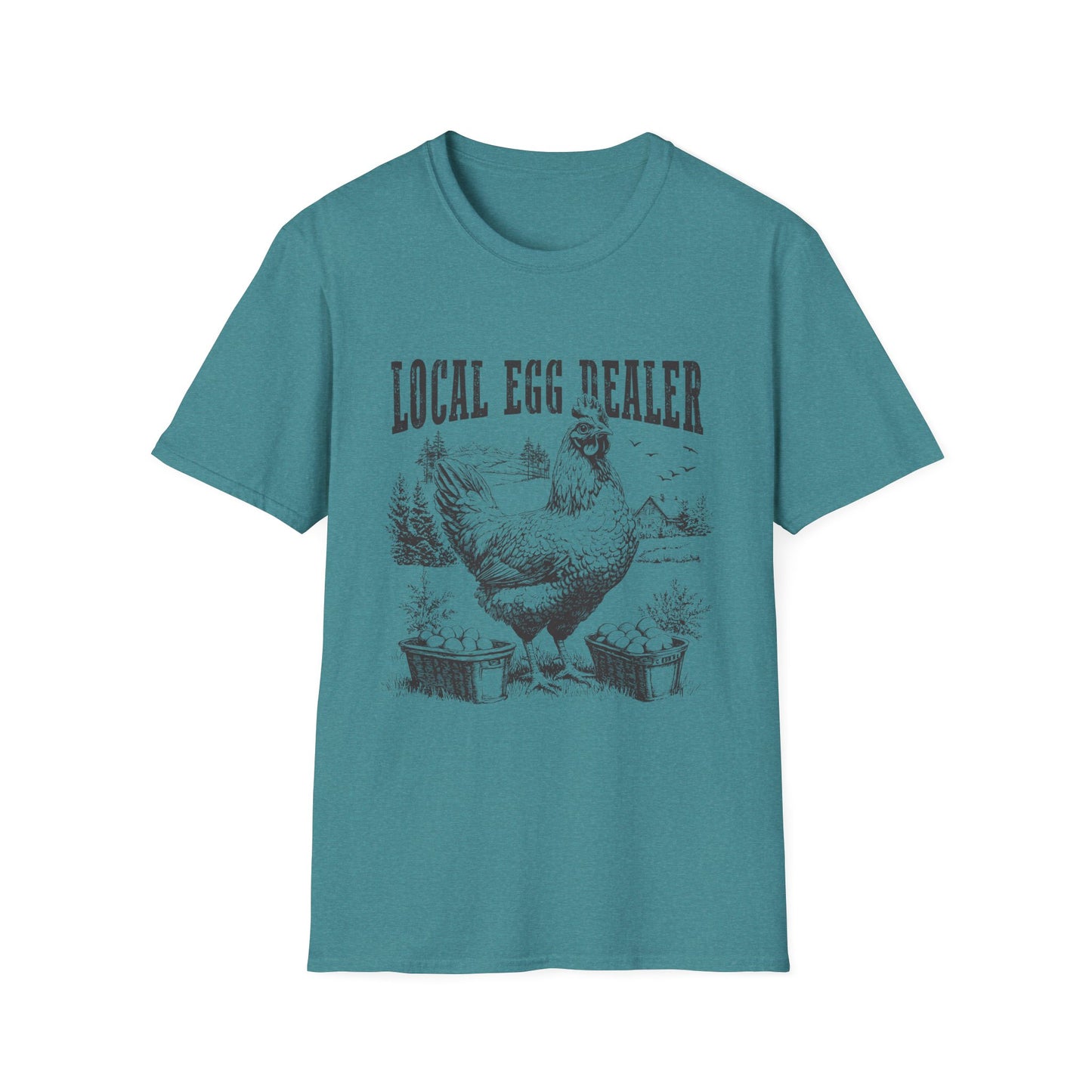 Local Egg Dealer T-Shirt — Vintage Chicken Farm Tee