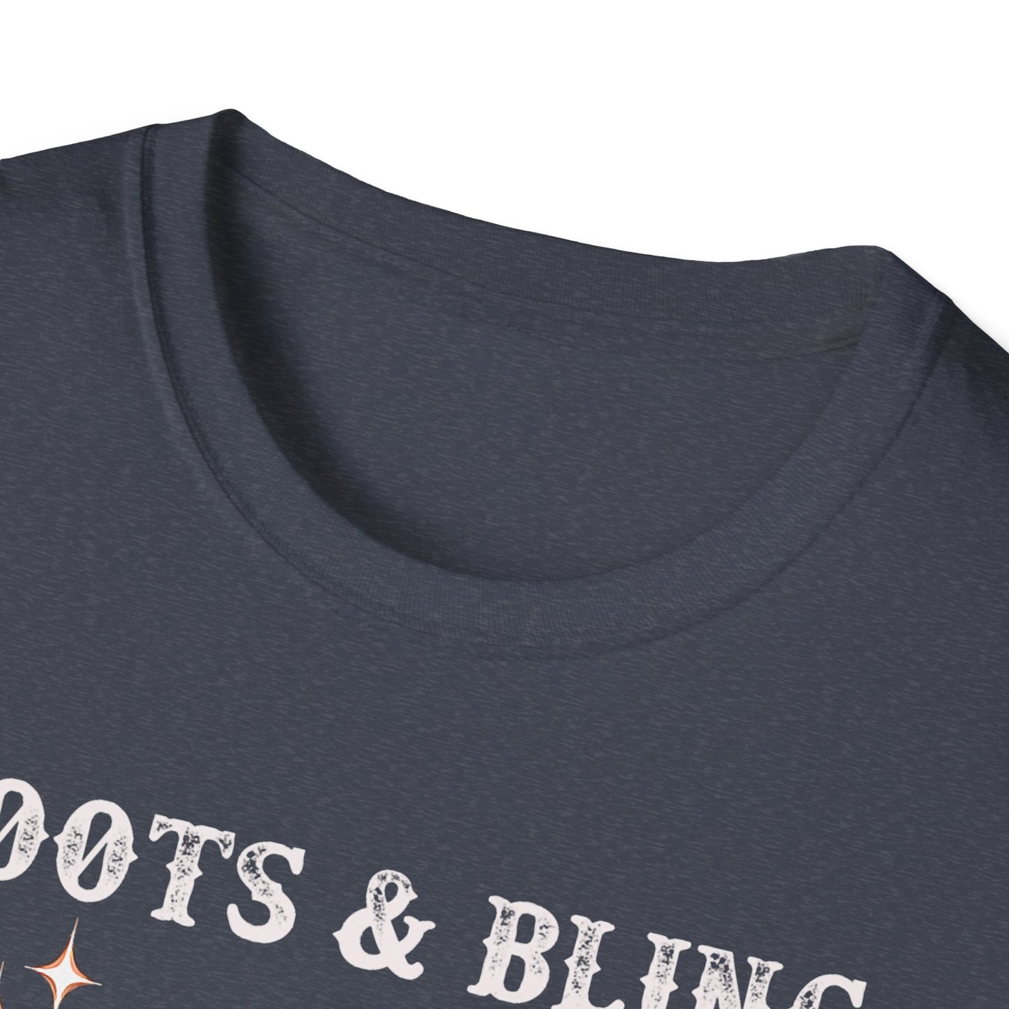 Cowgirl T-Shirt — "Boots & Bling" Floral Western Tee