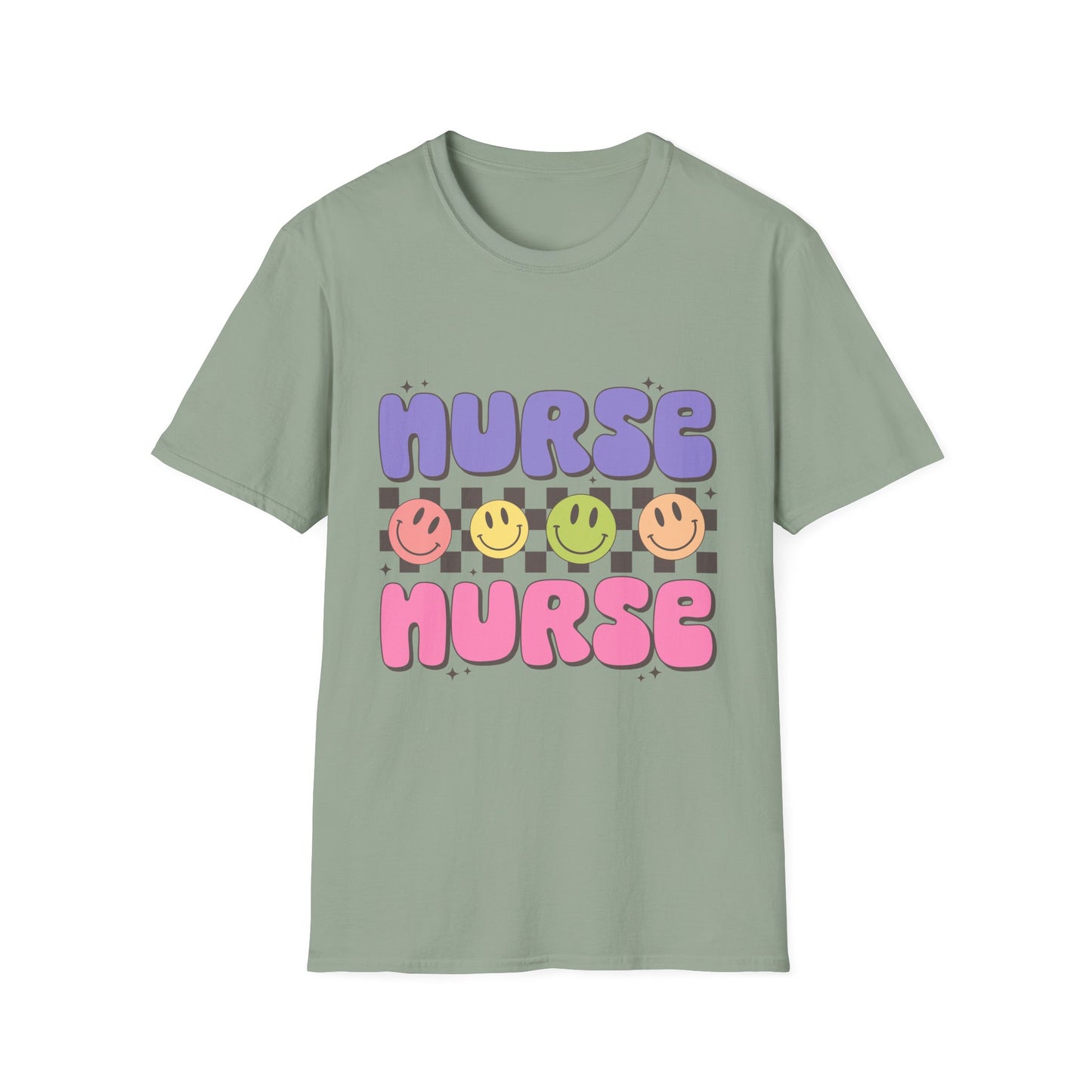 Nurse Nurse Cute Smiley Graphic T-Shirt