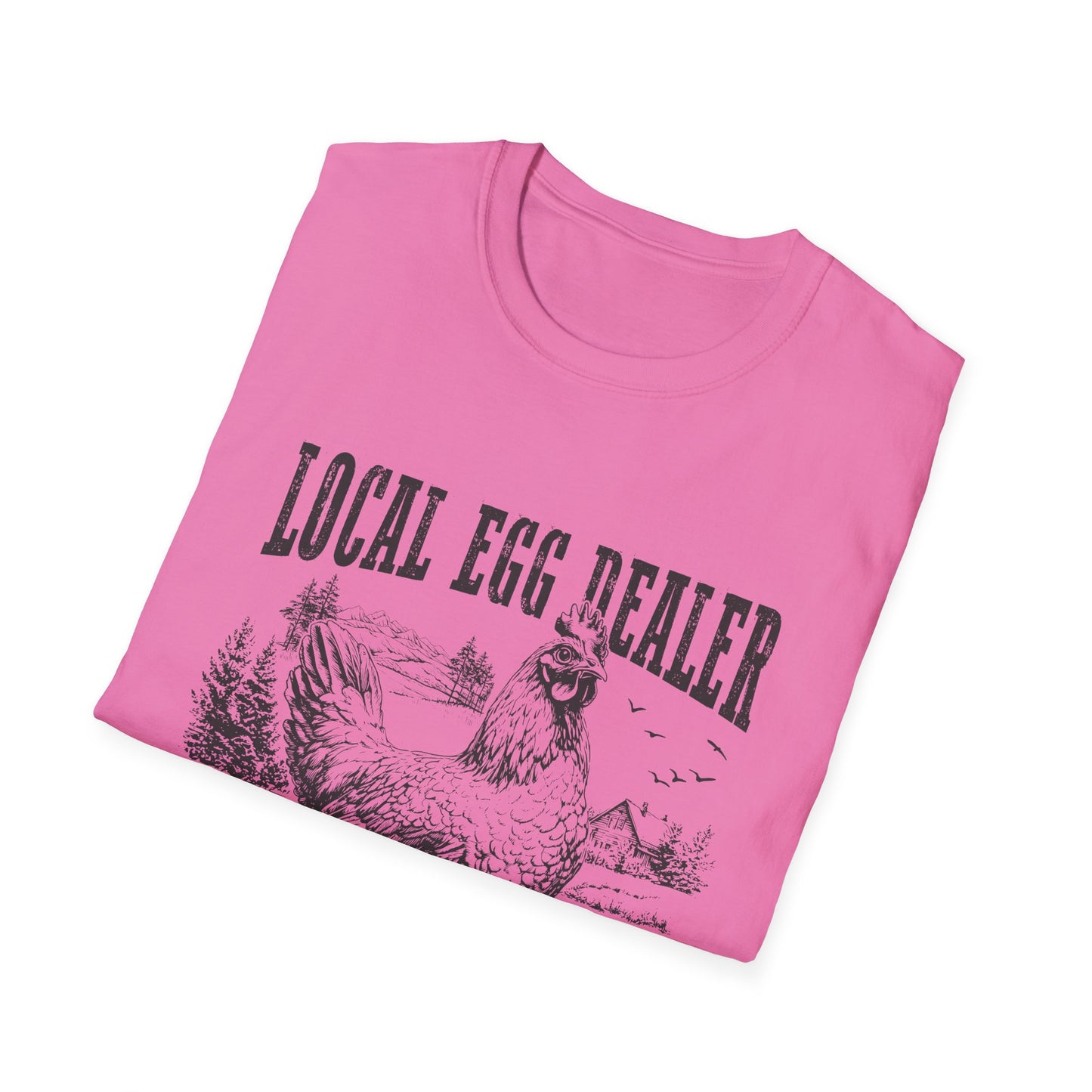 Local Egg Dealer T-Shirt — Vintage Chicken Farm Tee