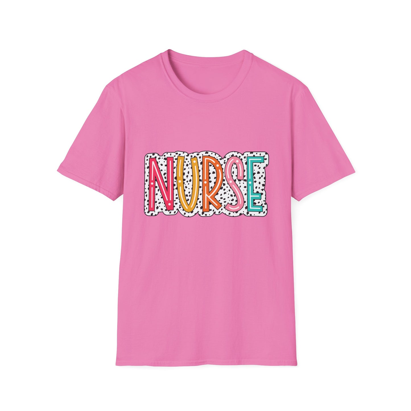 Nurse Colorblock Graphic T-Shirt — Fun Retro Medical Appreciation Tee