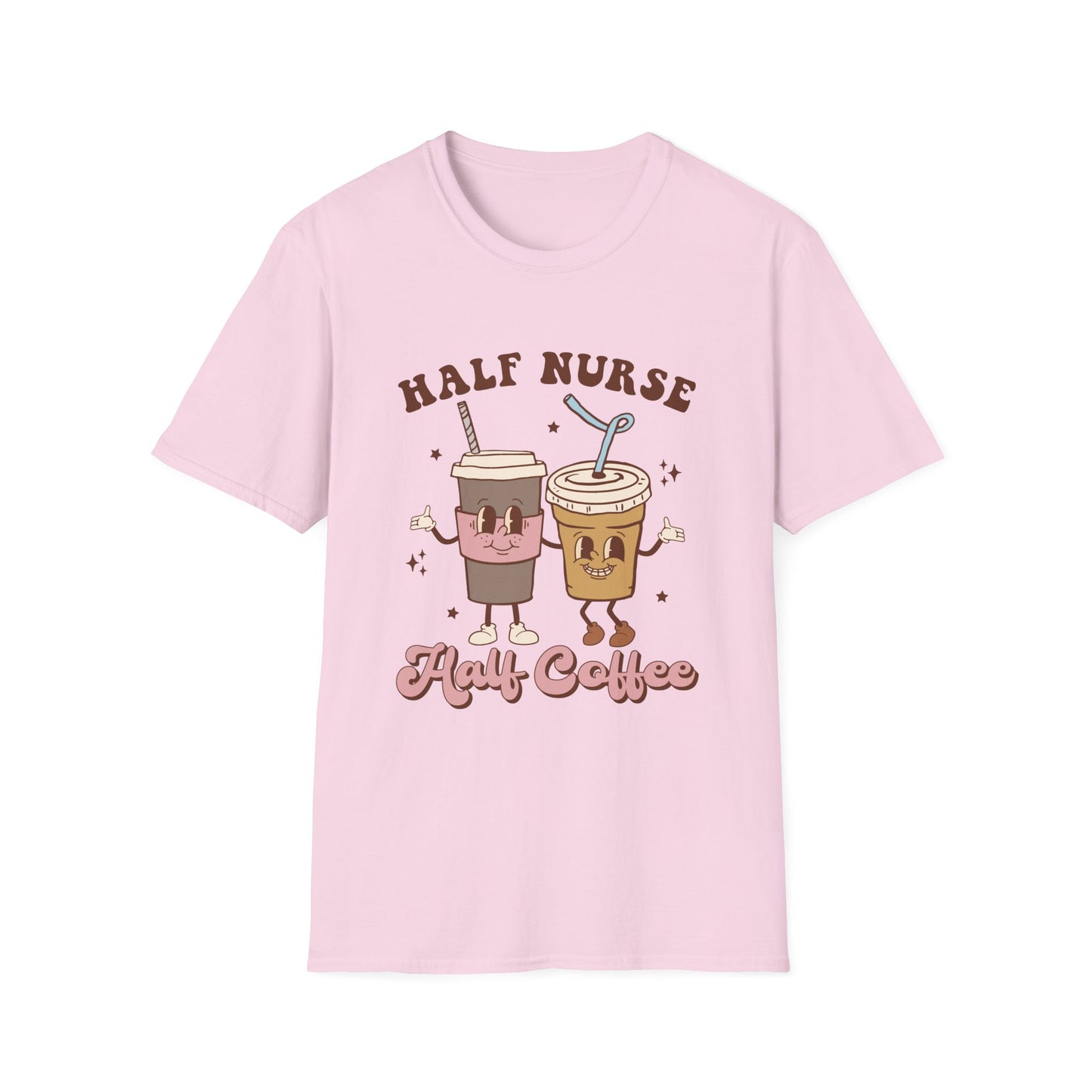 Half nurse half coffeeUnisex Softstyle T-Shirt