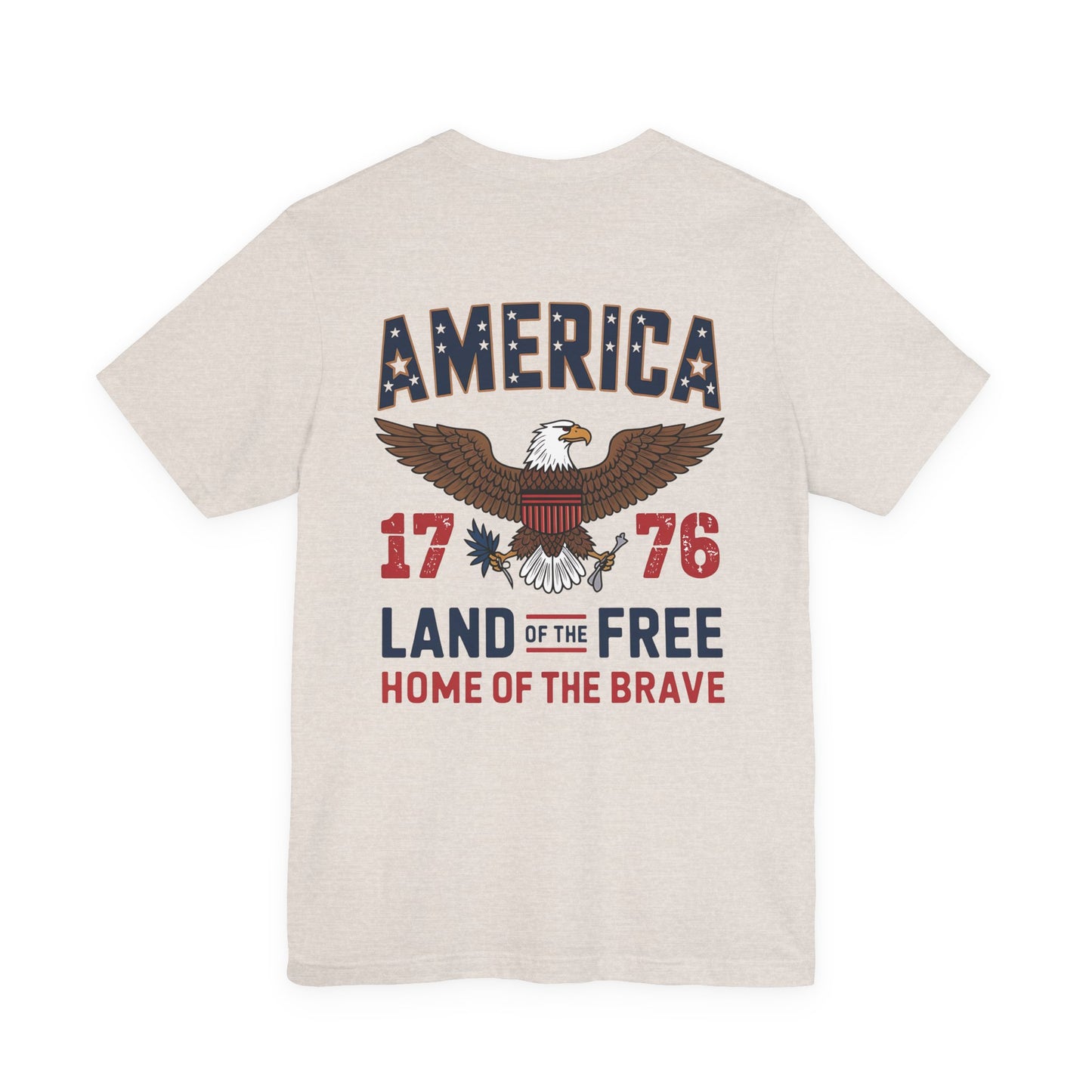 America 1776 Eagle T‑Shirt — Land of the Free, Home of the Brave