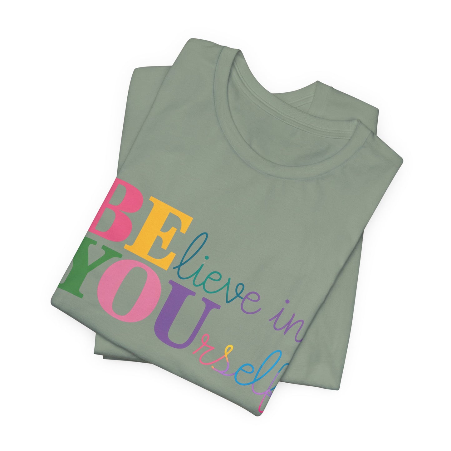 Believe in Yourself Colorblock Tee