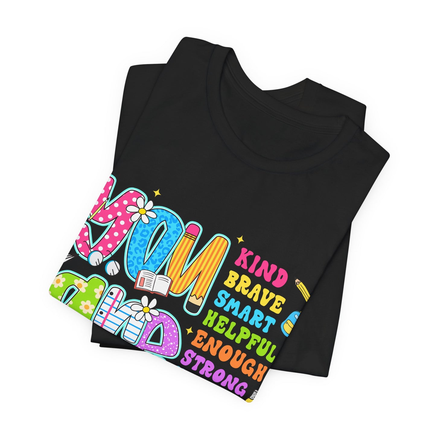 You Are Loved Kids T-Shirt — Colorful Positive Affirmation Tee (You Are Kind, Brave, Smart)