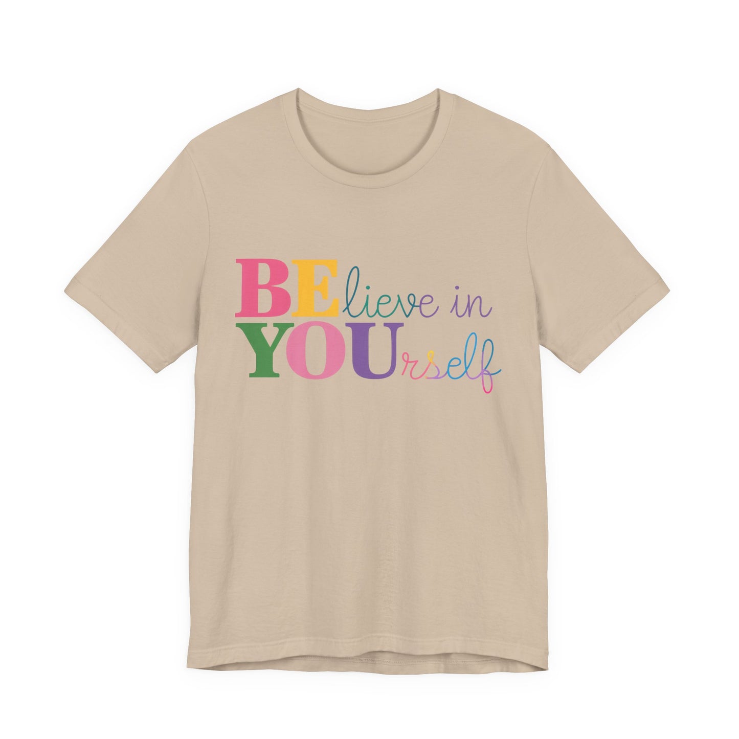 Believe in Yourself Colorblock Tee