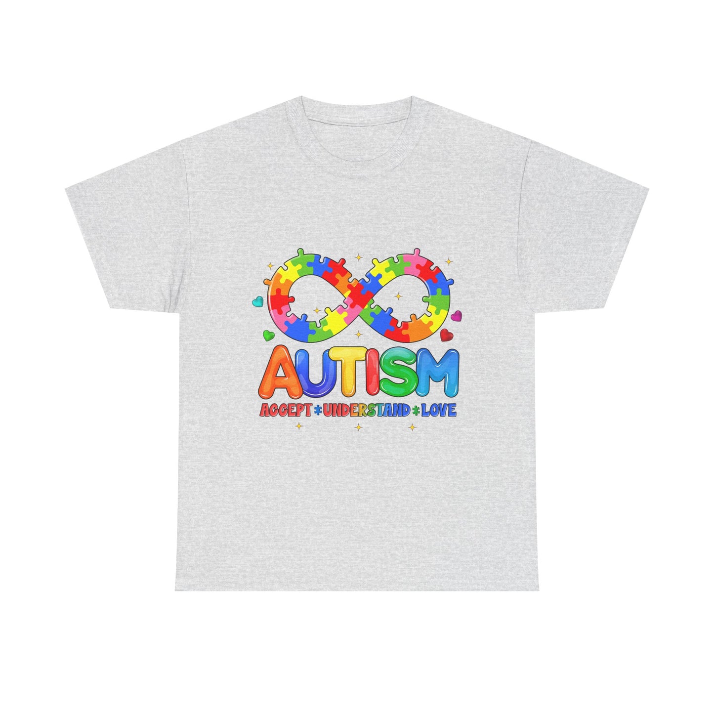 Autism Awareness Puzzle Infinity T-Shirt — Accept Understand Love