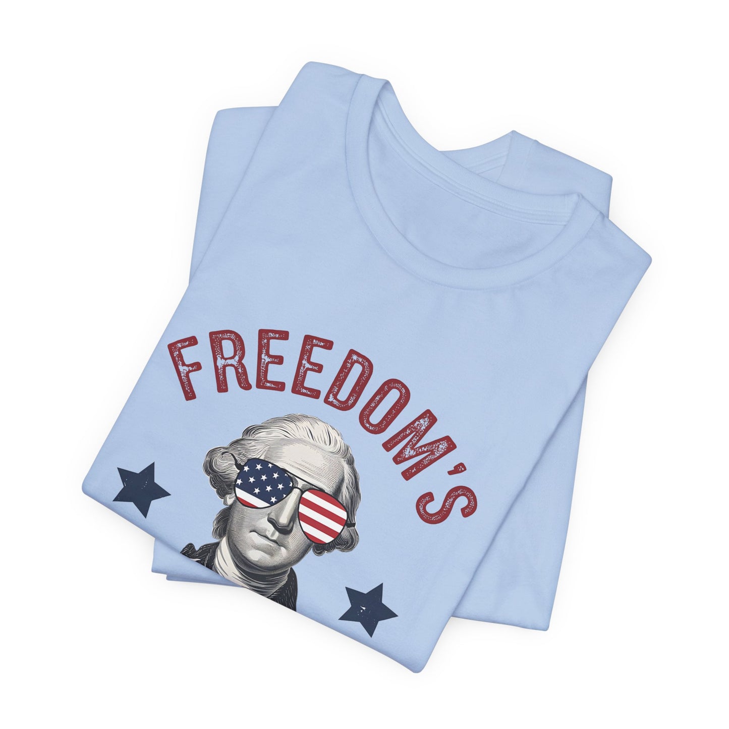 Patriotic Tee — "Freedom's Been Cool Since 1776" George Washington Shirt