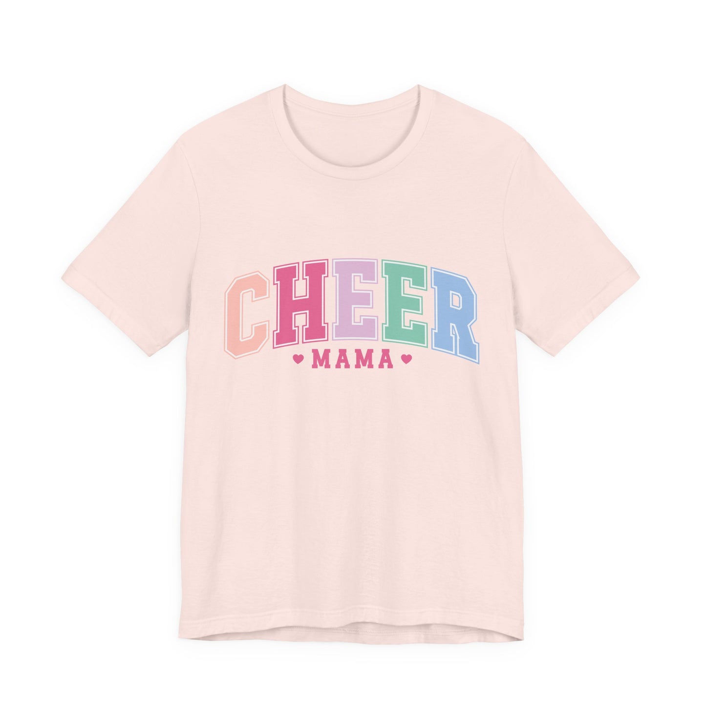 Cheer Mama Pastel Arch T-Shirt — Cheerleading Mom Gift