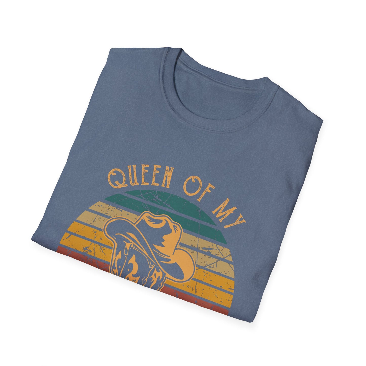 Queen of My Double Wide Trailer T-Shirt — Retro Cowgirl Graphic Tee
