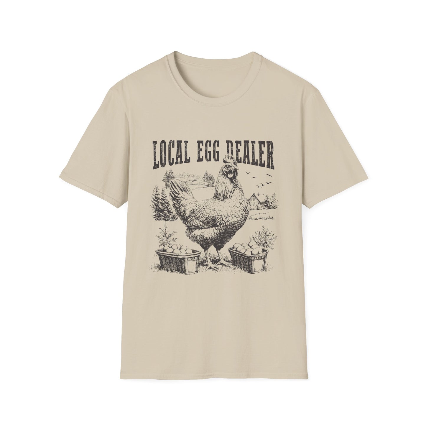 Local Egg Dealer T-Shirt — Vintage Chicken Farm Tee