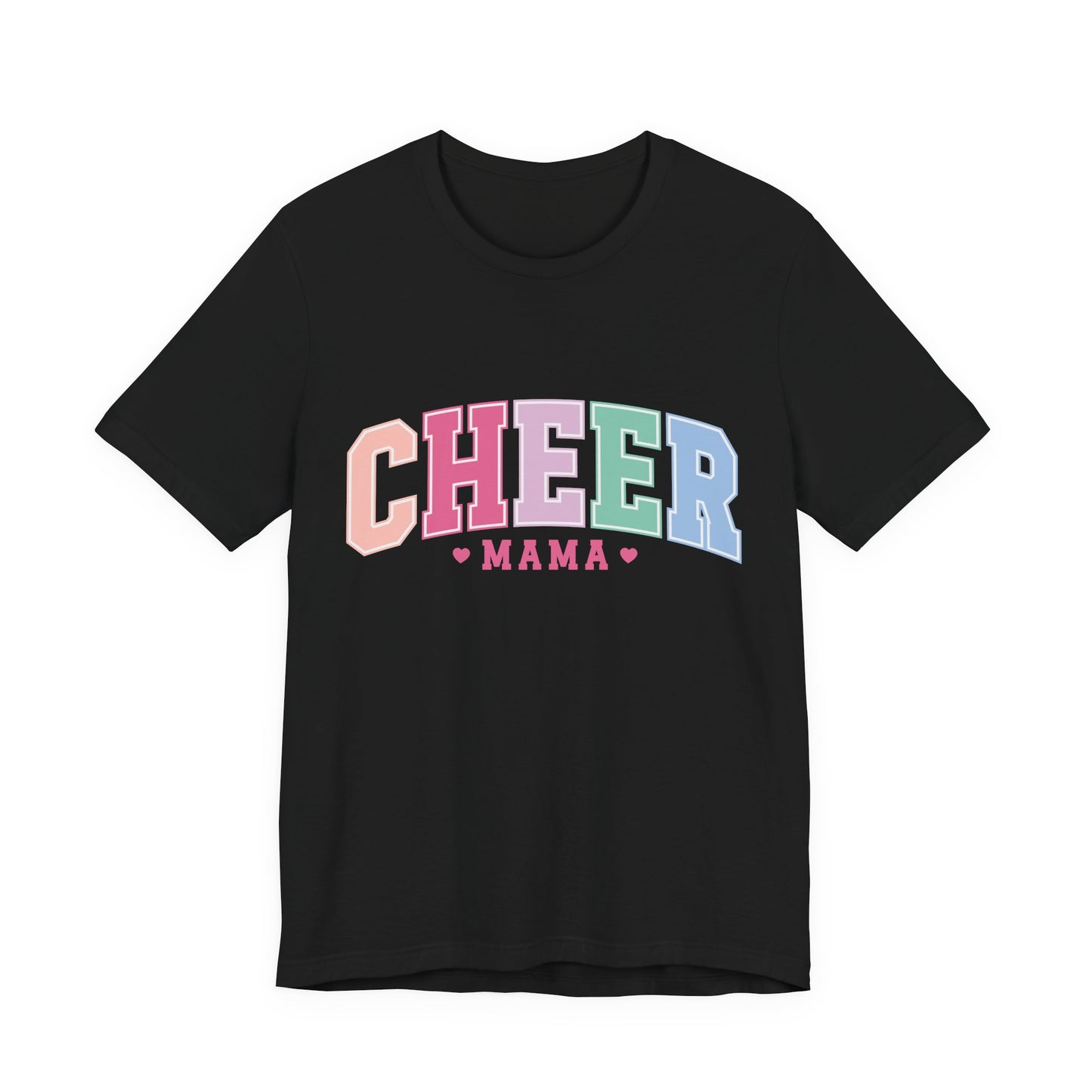 Cheer Mama Pastel Arch T-Shirt — Cheerleading Mom Gift