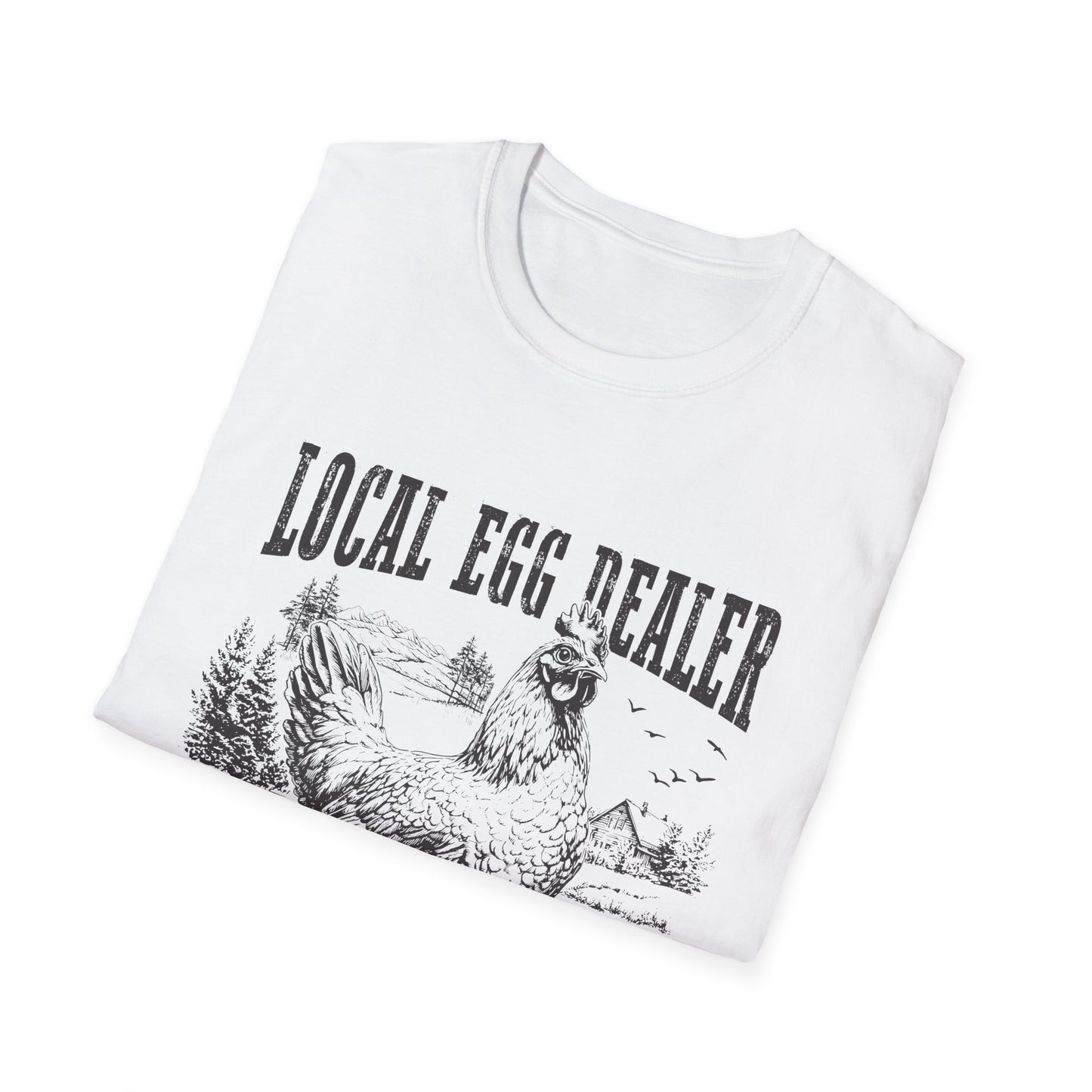 Local Egg Dealer T-Shirt — Vintage Chicken Farm Tee