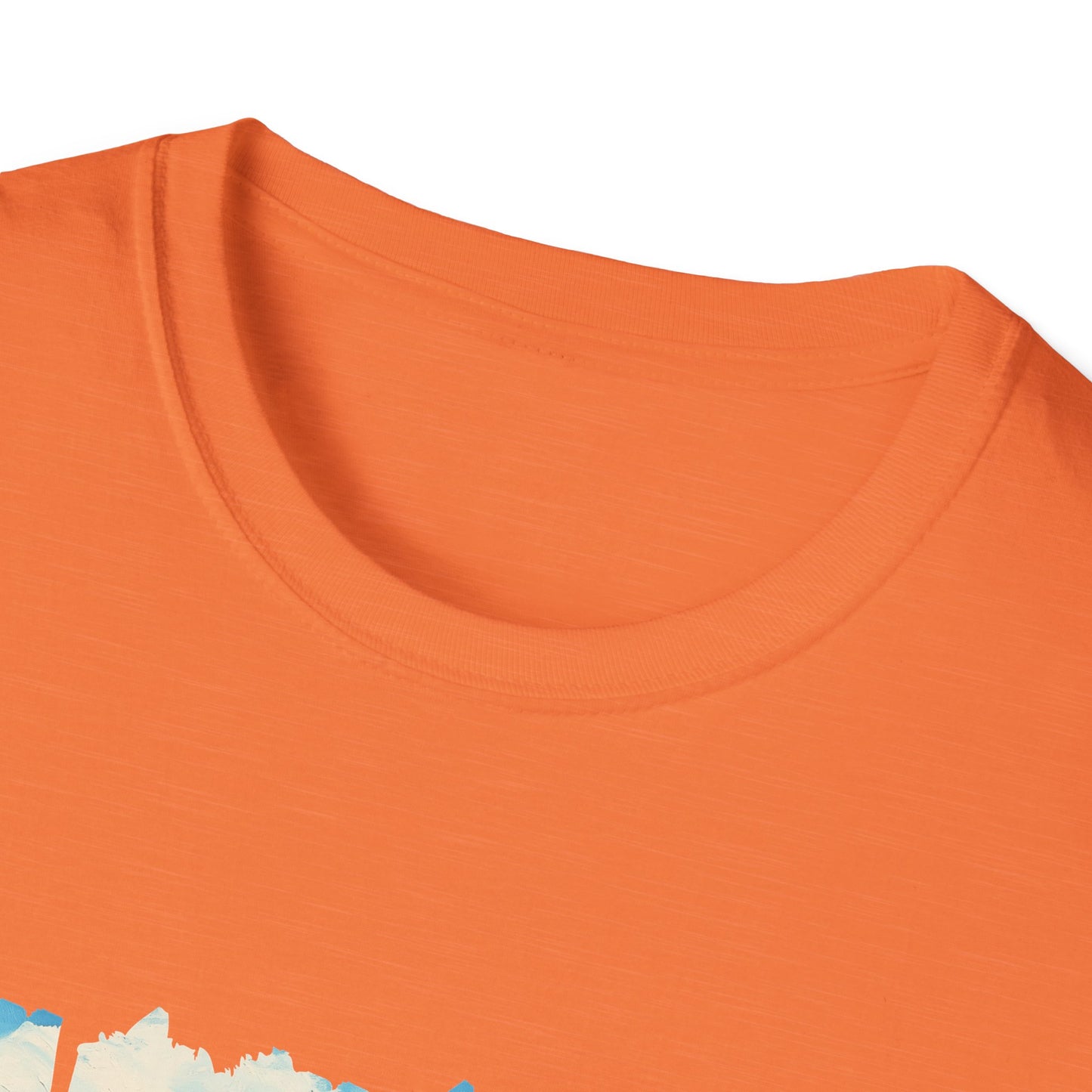 Scenic Chapel Landscape T-Shirt — Countryside Floral Mountain Art Tee