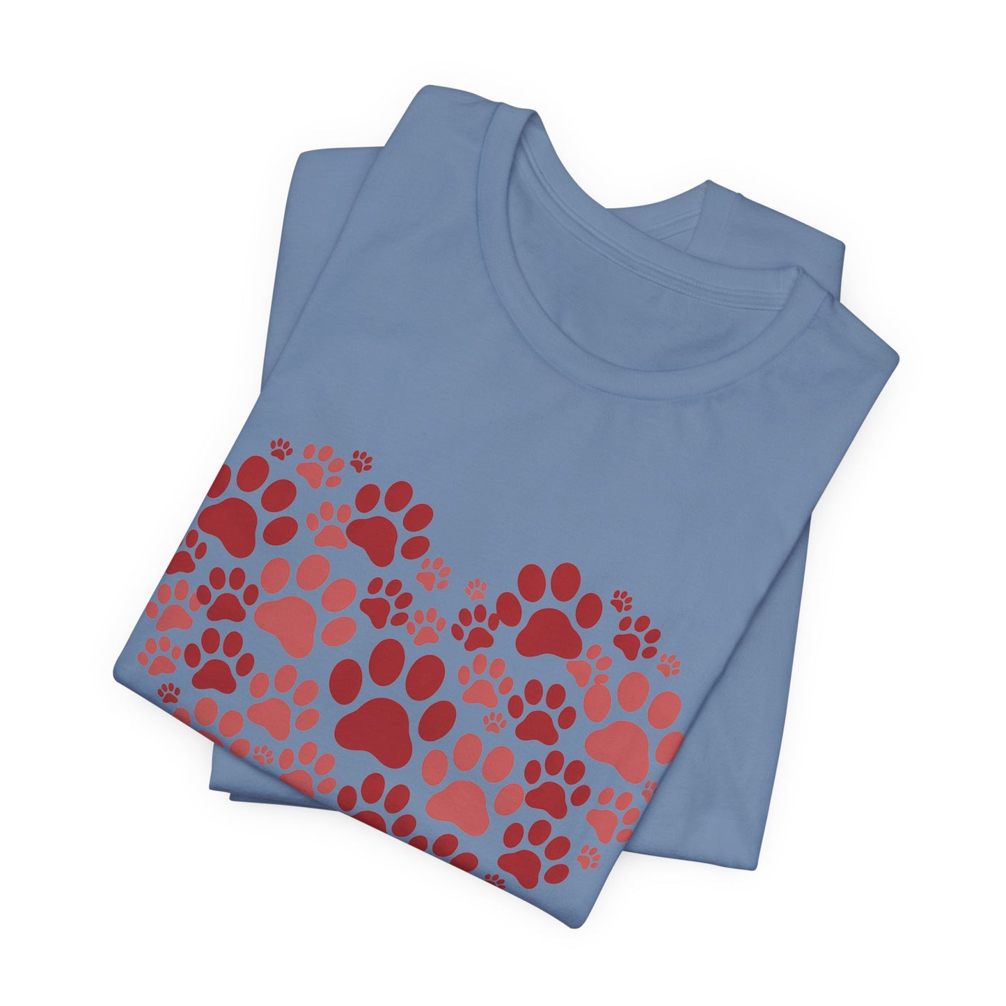 Heart Paw Print T-Shirt — Dog Lover Valentine Tee