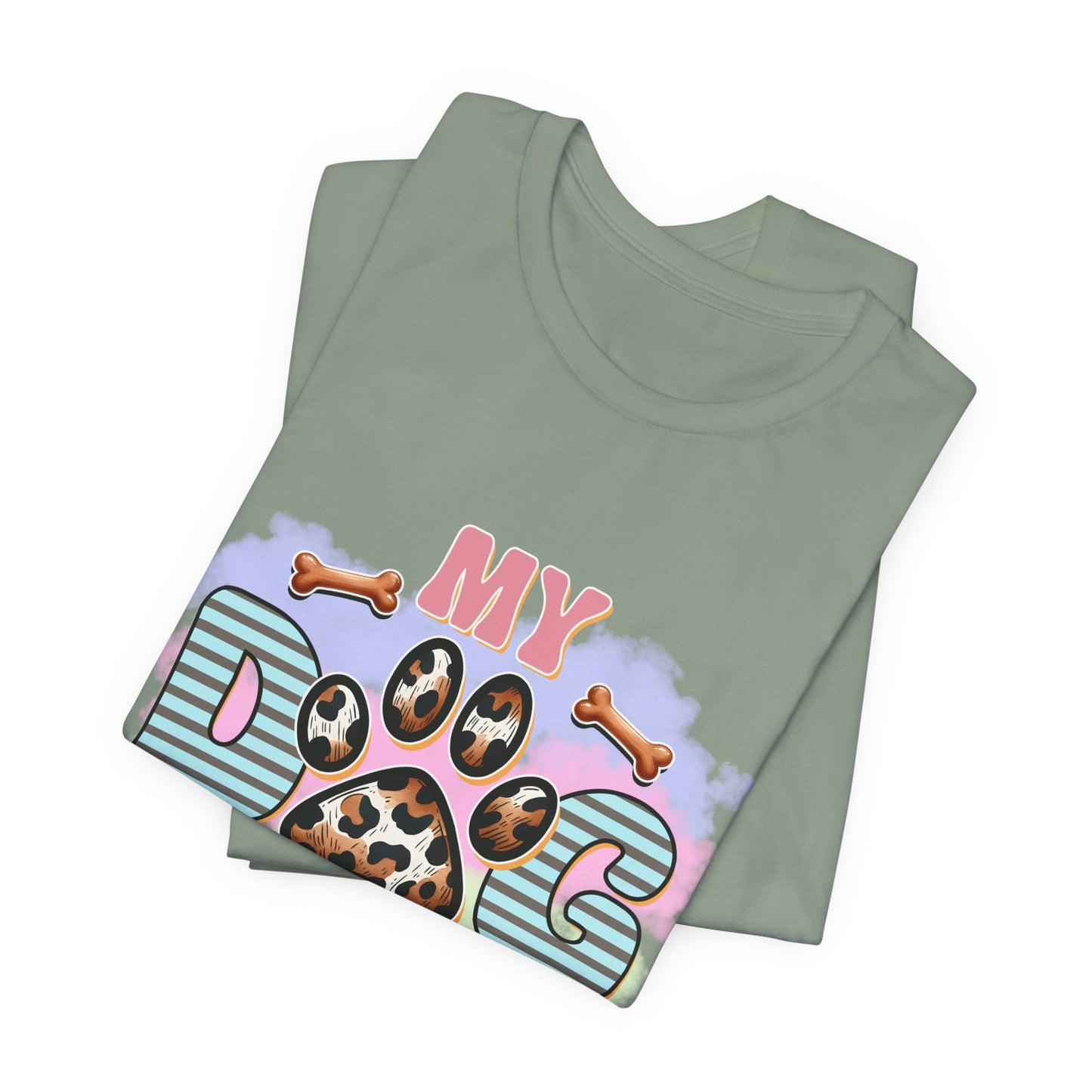 My Dog Thinks I’m Awesome T-Shirt — Cute Paw Print Dog Lover Tee