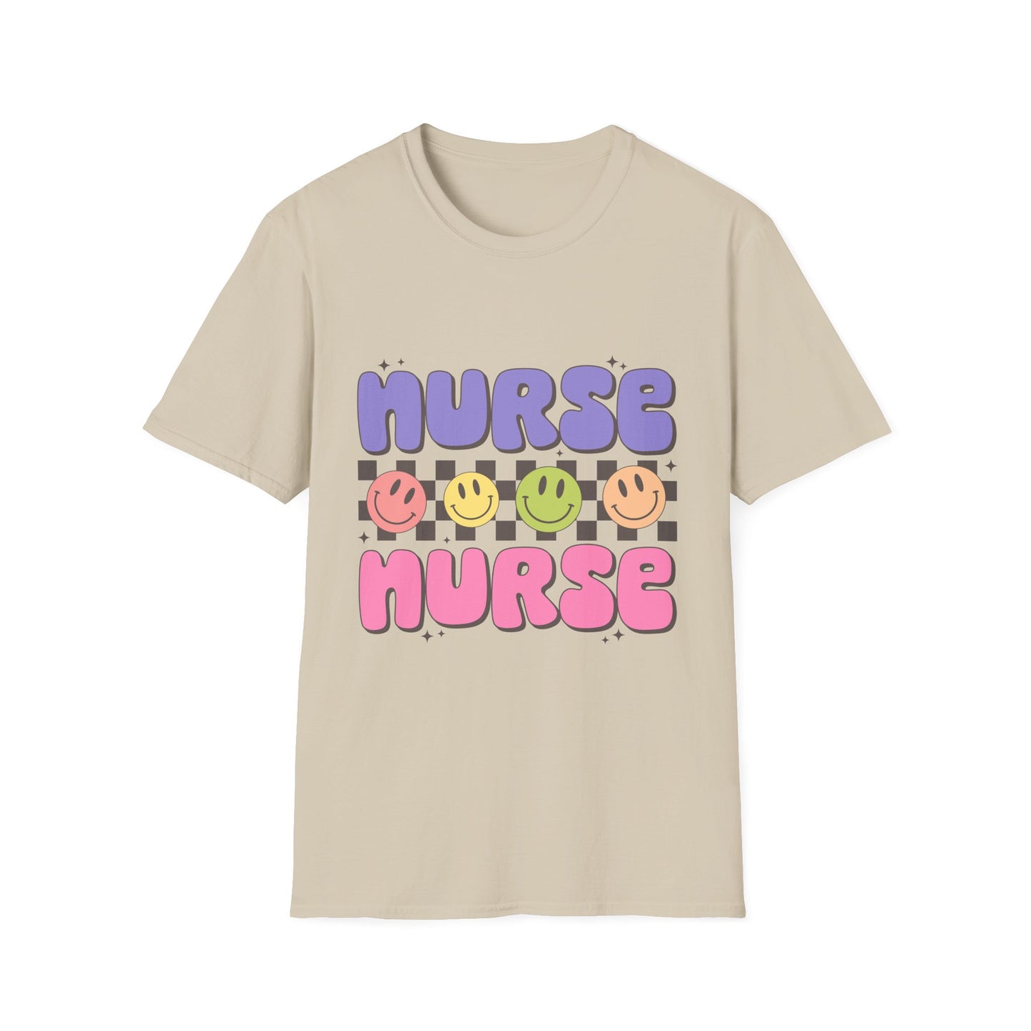 Nurse Nurse Cute Smiley Graphic T-Shirt