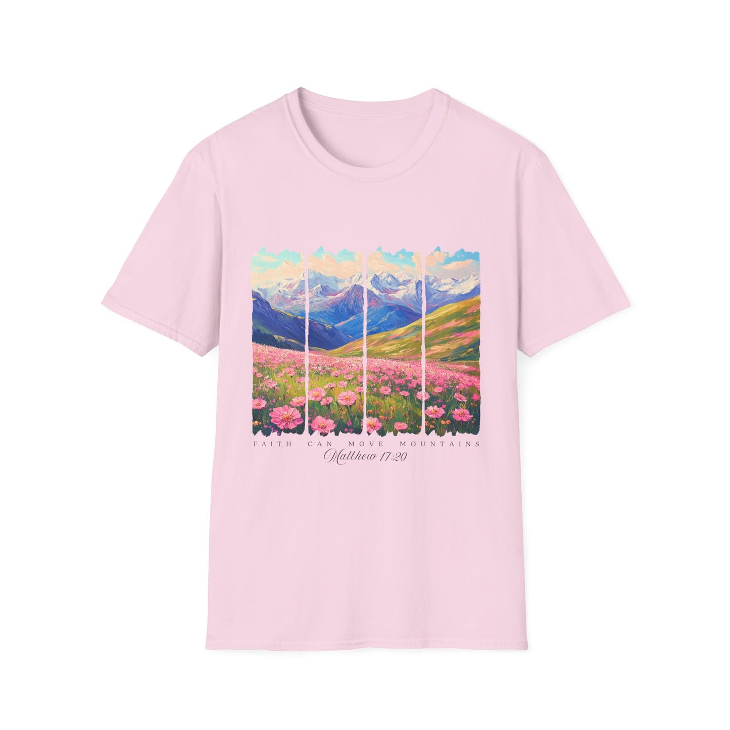 Mountain Wildflower Panel T-Shirt — Colorado 2024 Scenic Nature Tee