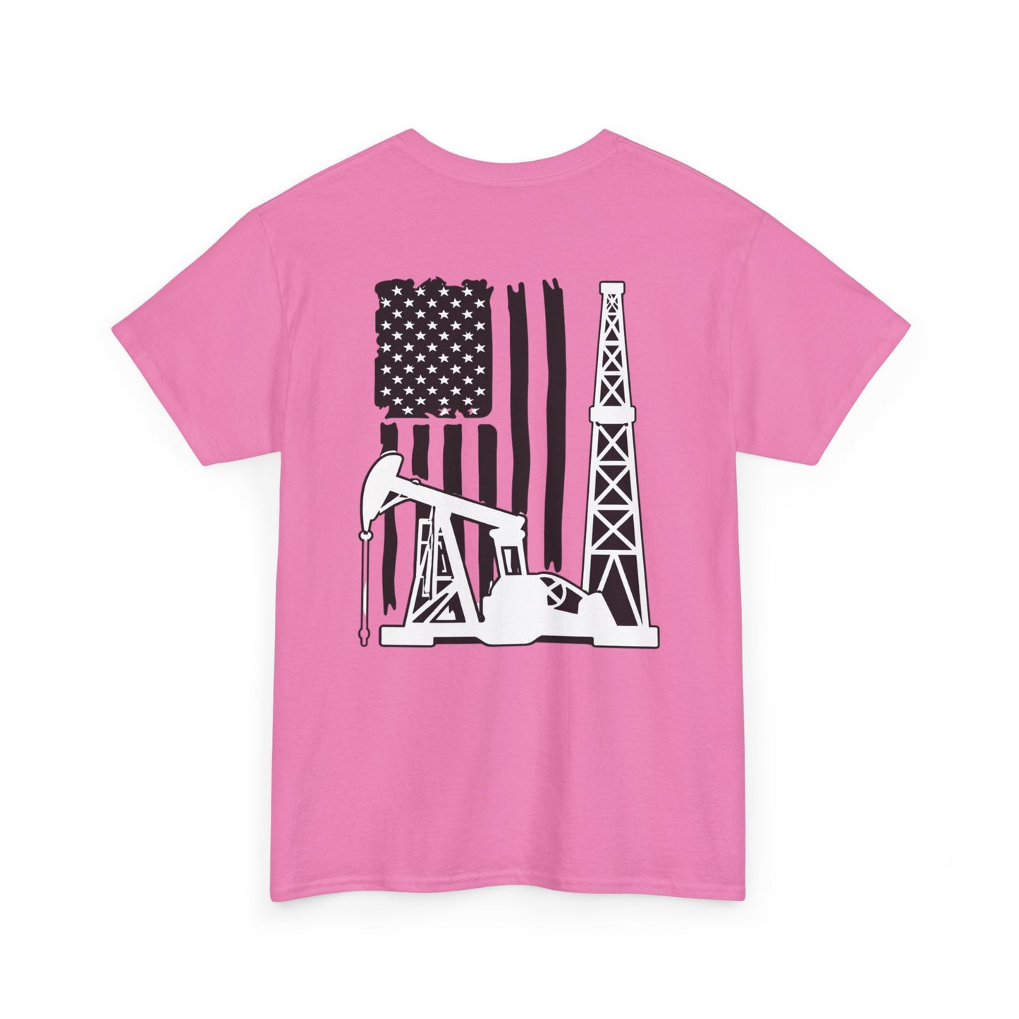 Oilfield Flag Tee — American Oil Rig Graphic T-Shirt