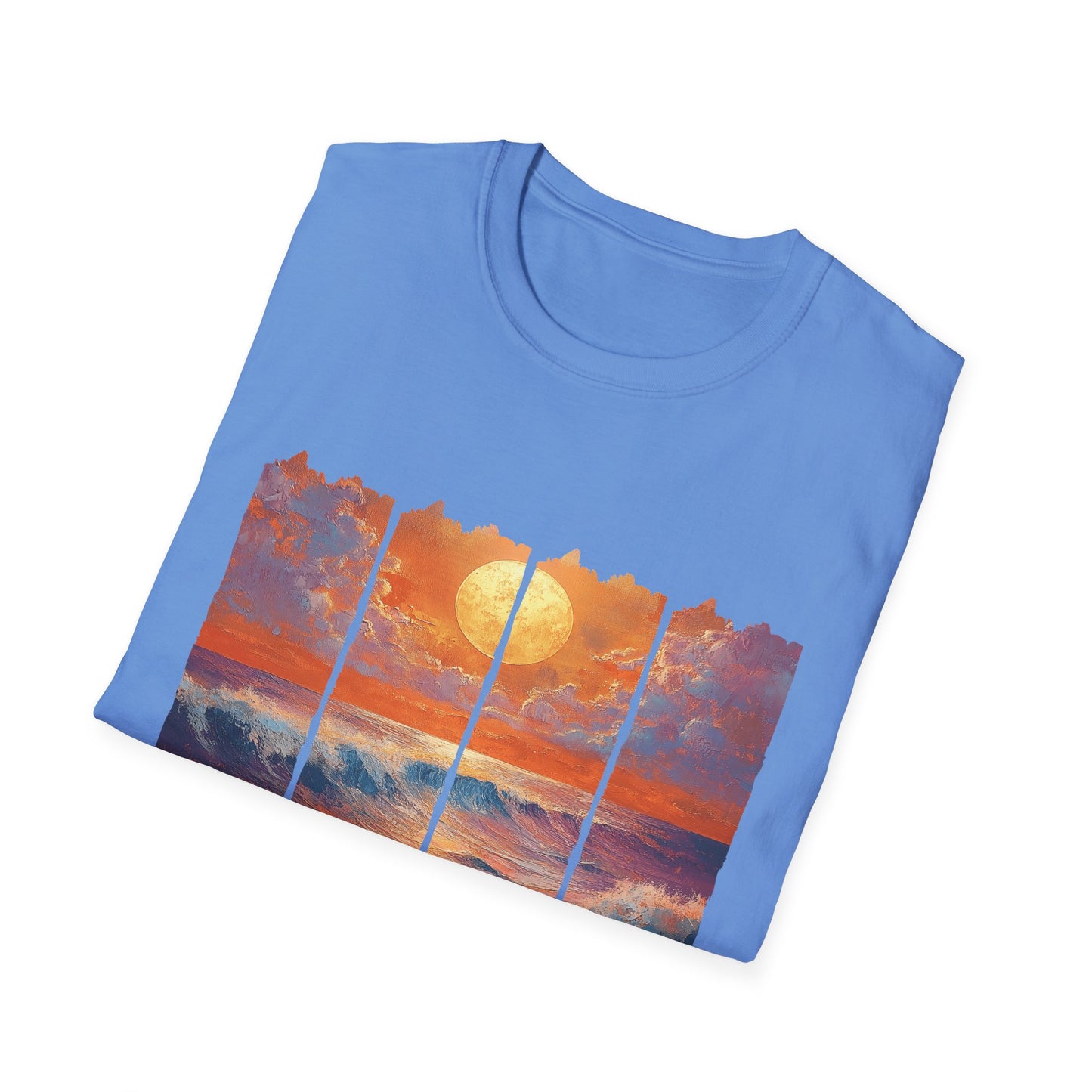 Sunset Ocean Art T-Shirt — Coastal Sunrise Graphic Tee