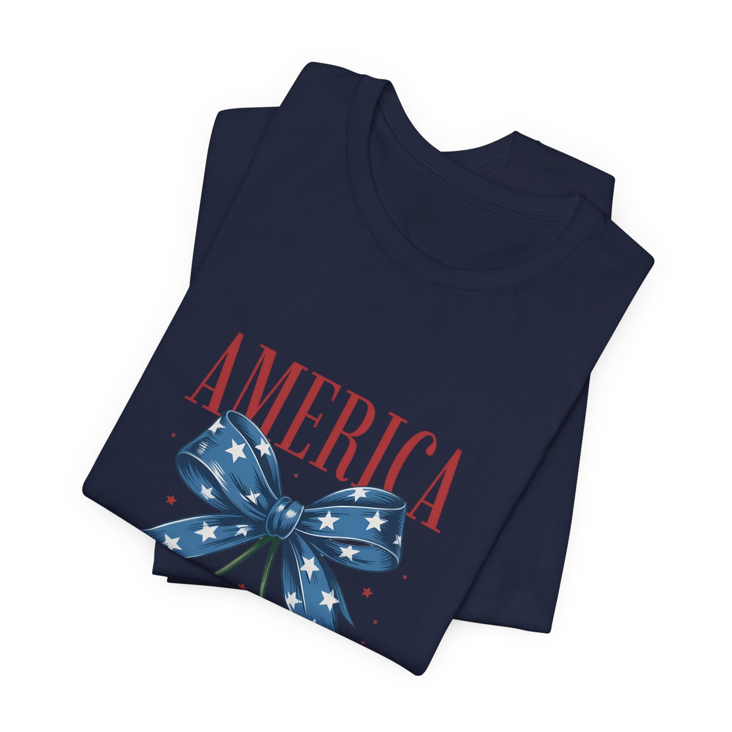 America Cherry Tee — Patriotic Stars & Stripes Graphic T-Shirt