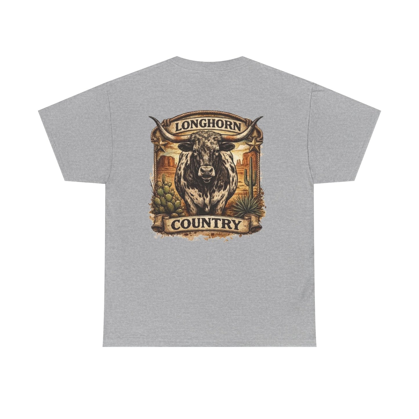 Longhorn Country Tee — Western Bull Graphic T-Shirt