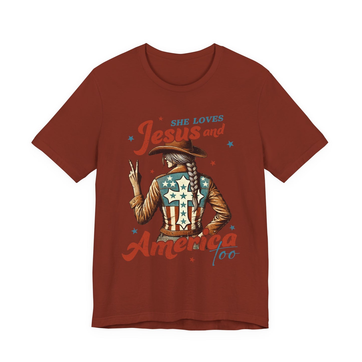 She Loves Jesus and America Tee