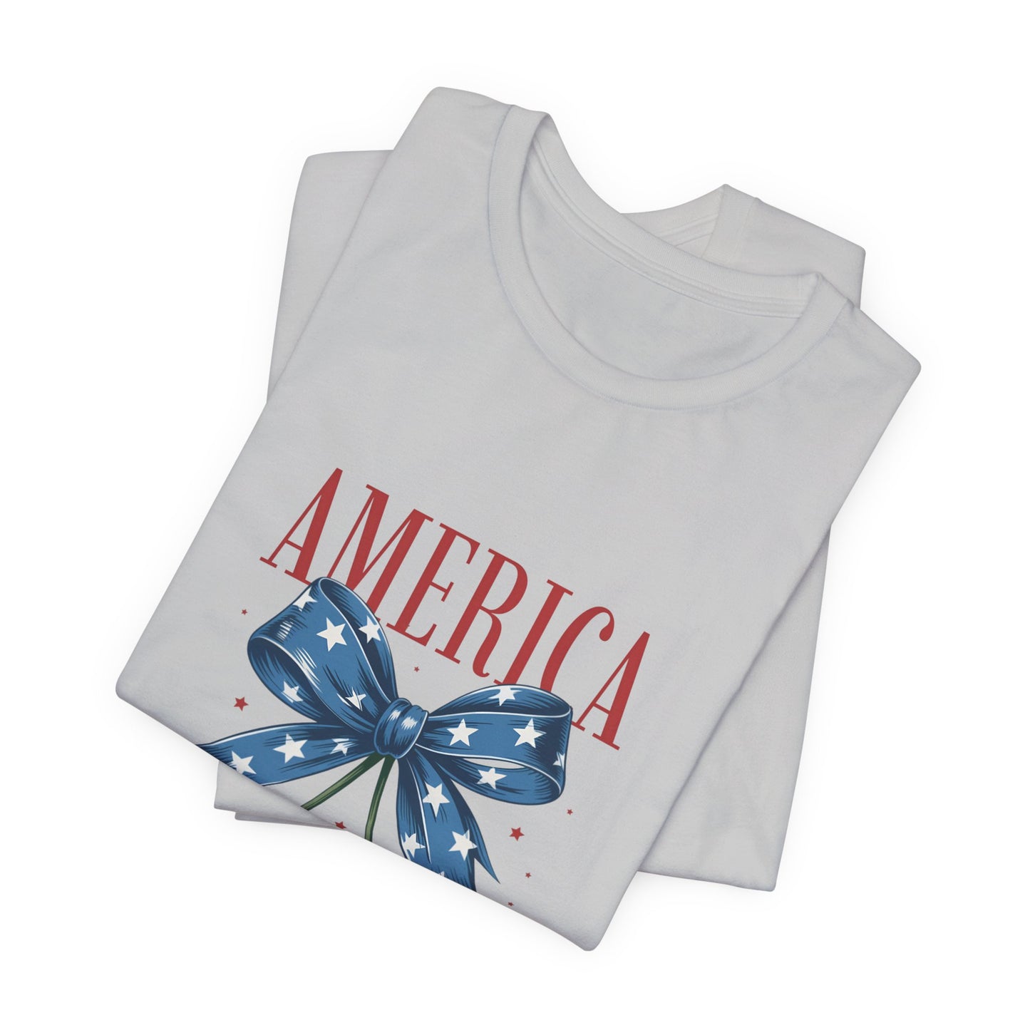 America Cherry Tee — Patriotic Stars & Stripes Graphic T-Shirt