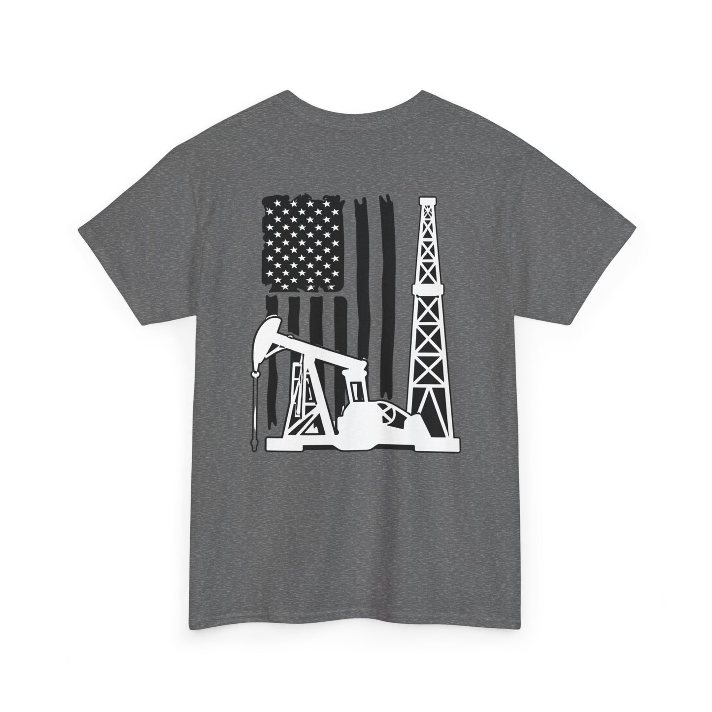 Oilfield Flag Tee — American Oil Rig Graphic T-Shirt