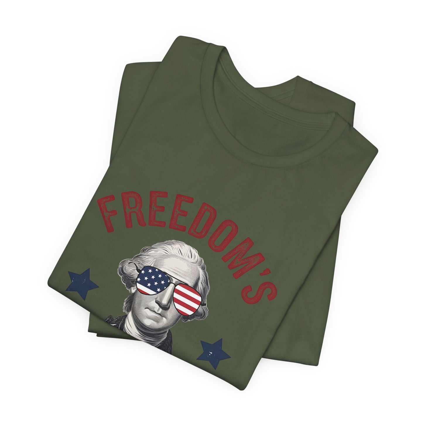Patriotic Tee — "Freedom's Been Cool Since 1776" George Washington Shirt