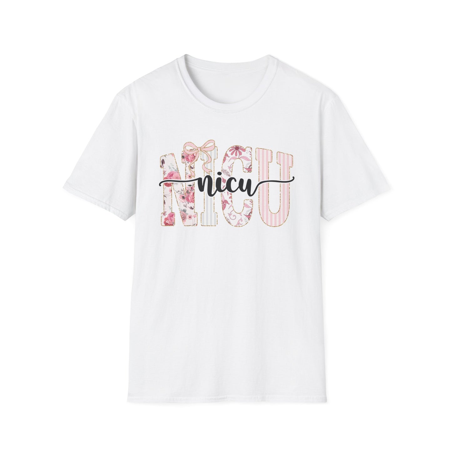 NICU Floral T-Shirt — Support Nurse/Parent Newborn ICU Shirt