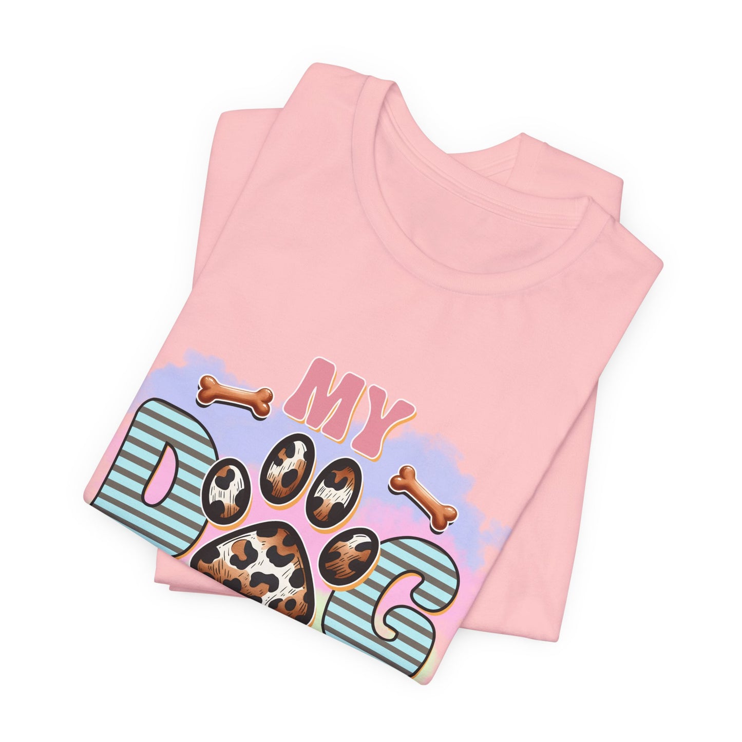 My Dog Thinks I’m Awesome T-Shirt — Cute Paw Print Dog Lover Tee