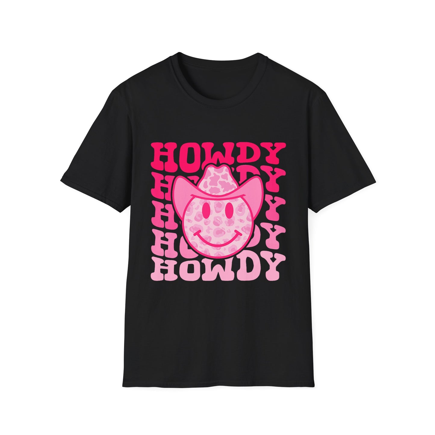 Howdy Pink Smiley Cowboy T-Shirt
