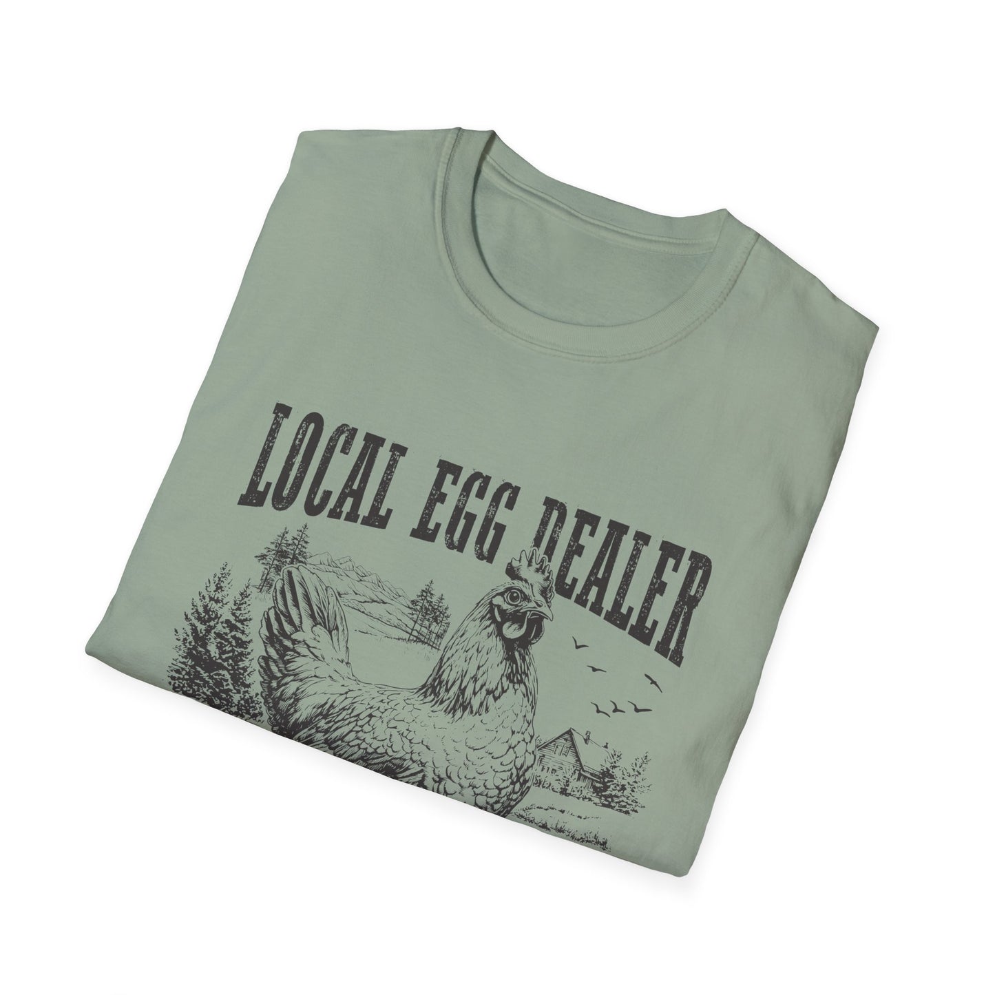 Local Egg Dealer T-Shirt — Vintage Chicken Farm Tee