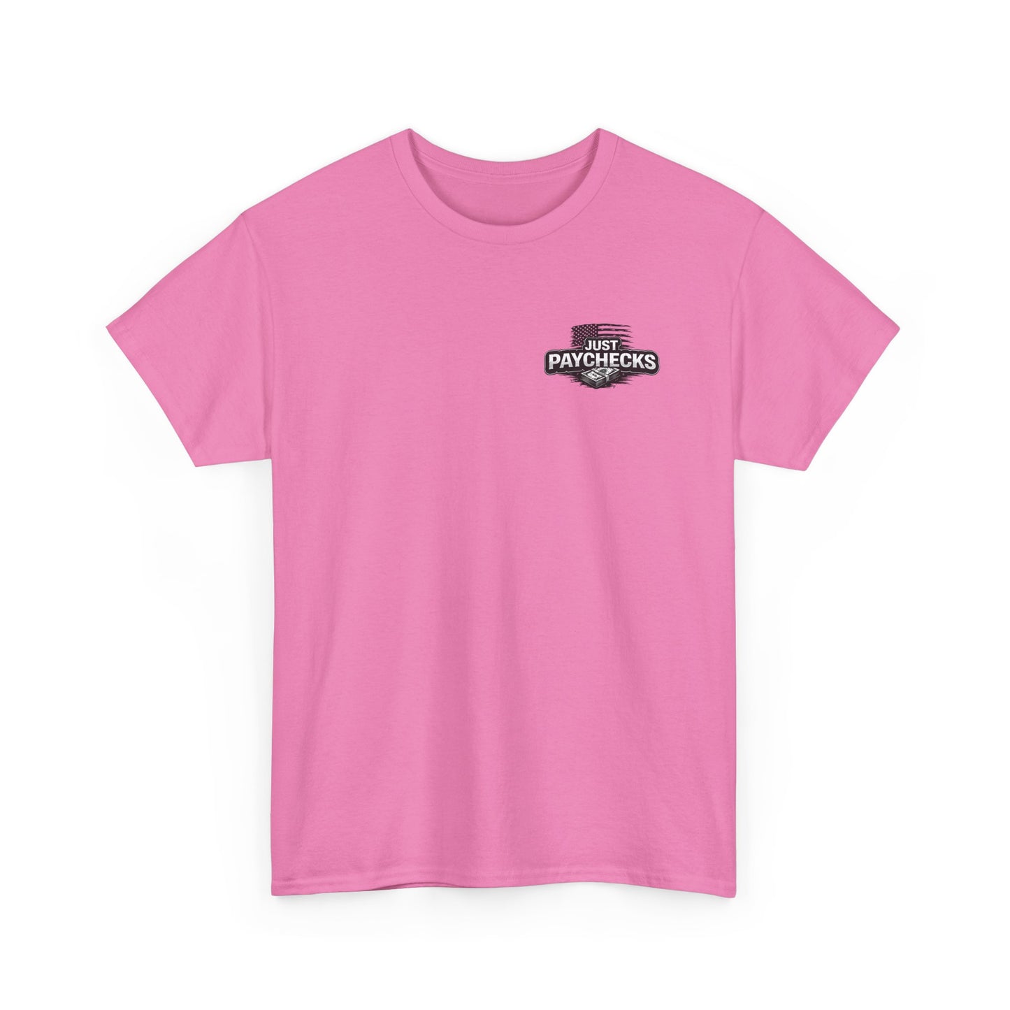 Truck Driver T-Shirt — "No Handouts Just Paychecks" Patriotic Semi-Truck Tee