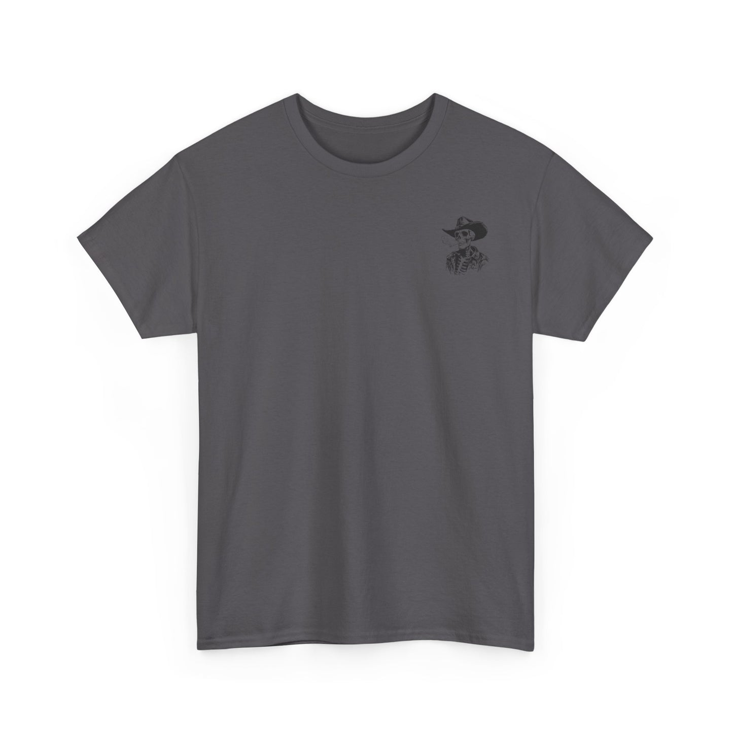 Skeleton Cowboy T-Shirt — Western Skull Graphic Tee