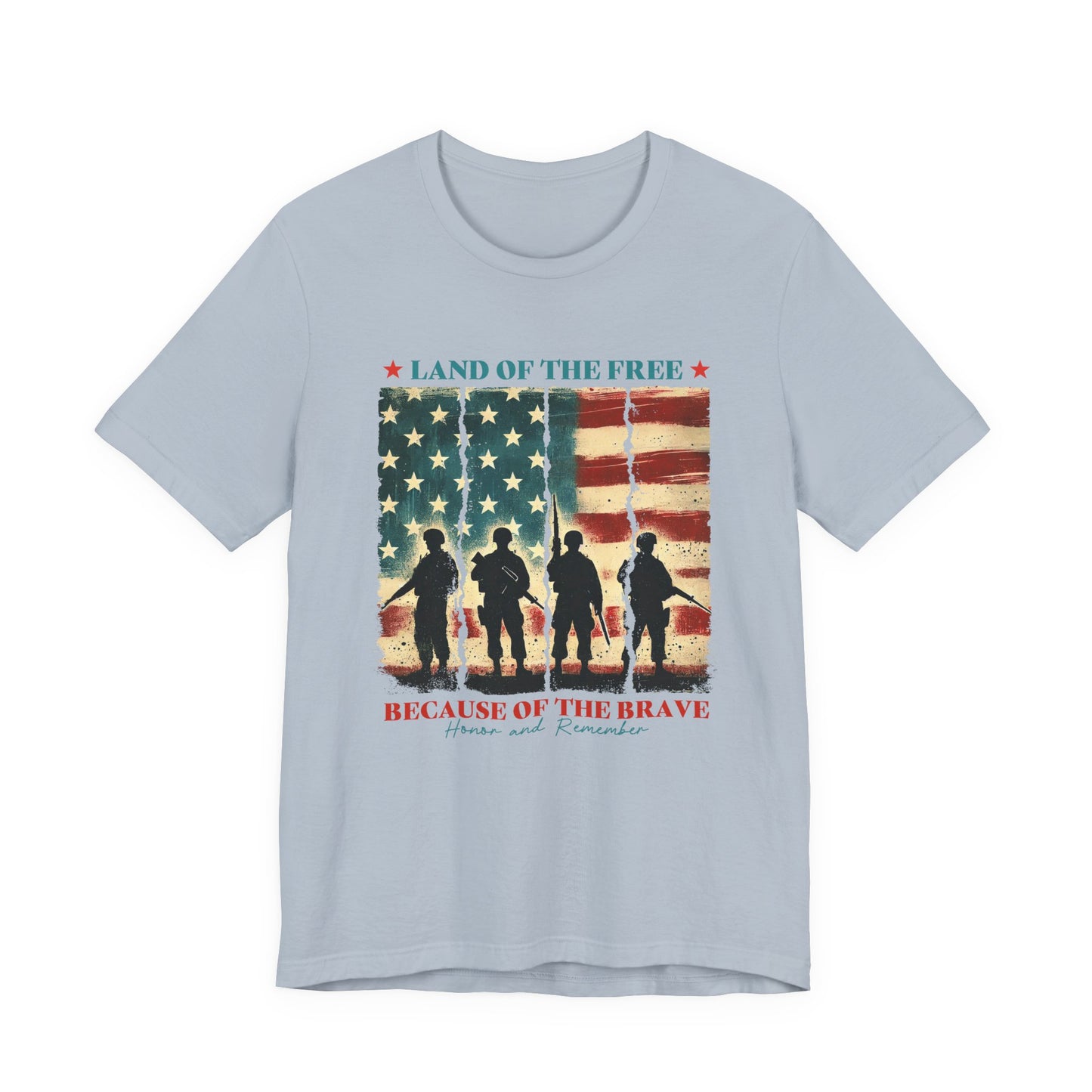 Patriotic 'Land of the Free, Because of the Brave' T-Shirt