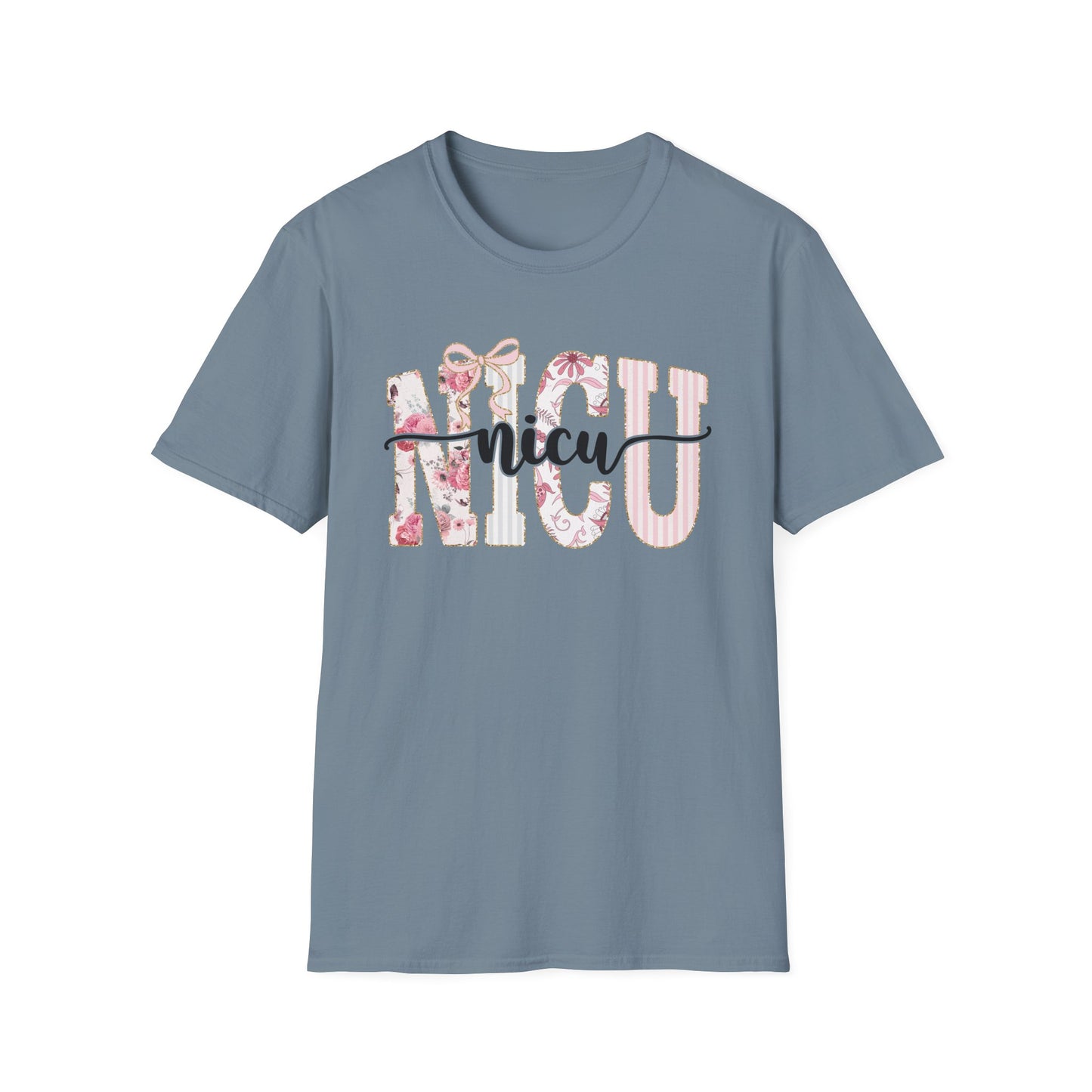 NICU Floral T-Shirt — Support Nurse/Parent Newborn ICU Shirt