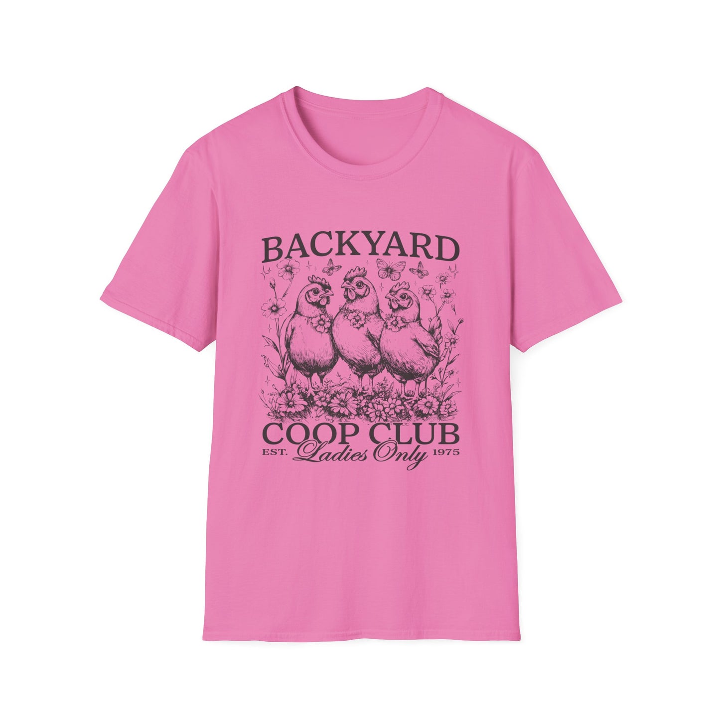 Backyard Coop Club T-Shirt — 'Ladies Only' Vintage Chicken Farm Tee