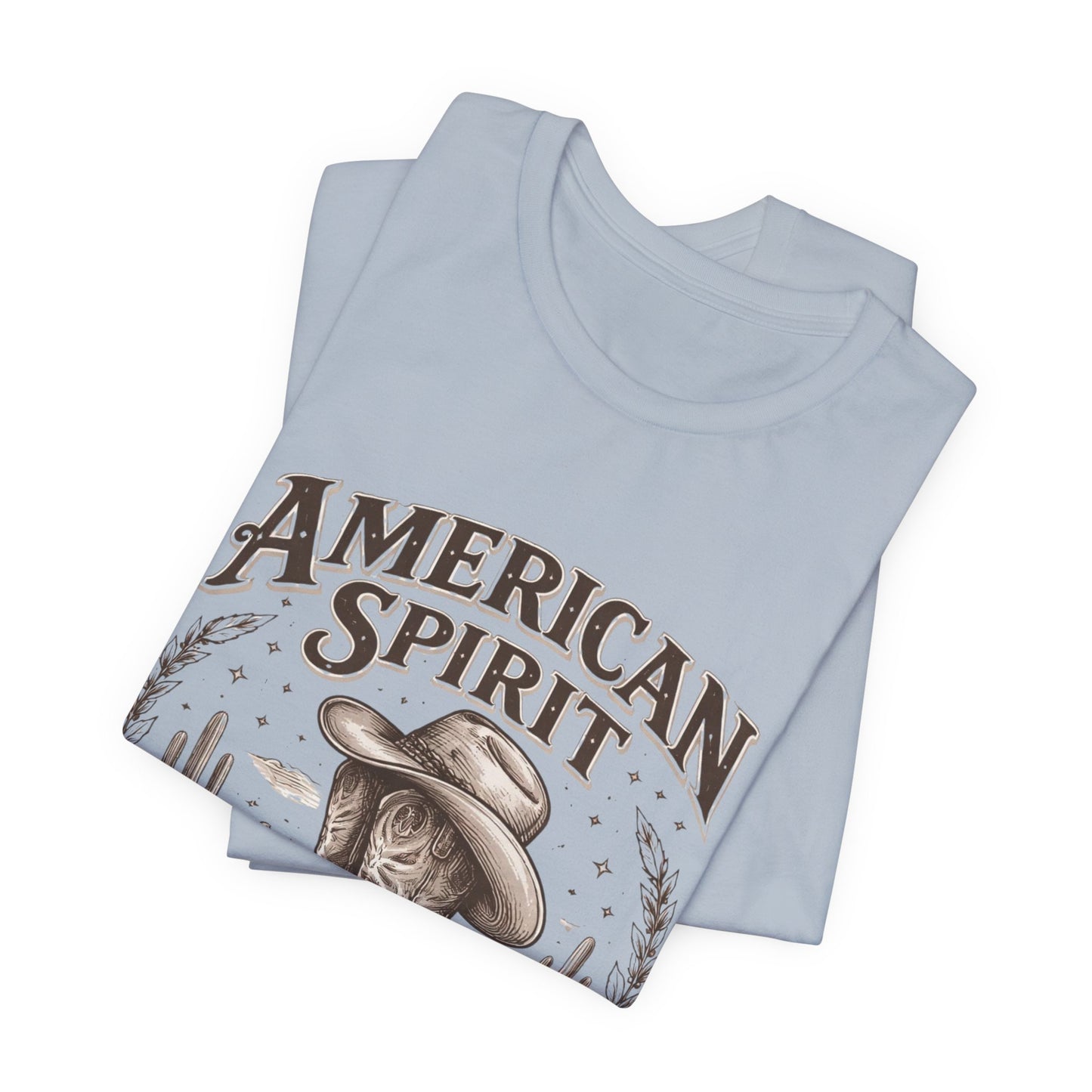 American Spirit Cowboy Tee — Western Boot & Cactus Vintage Graphic T-Shirt