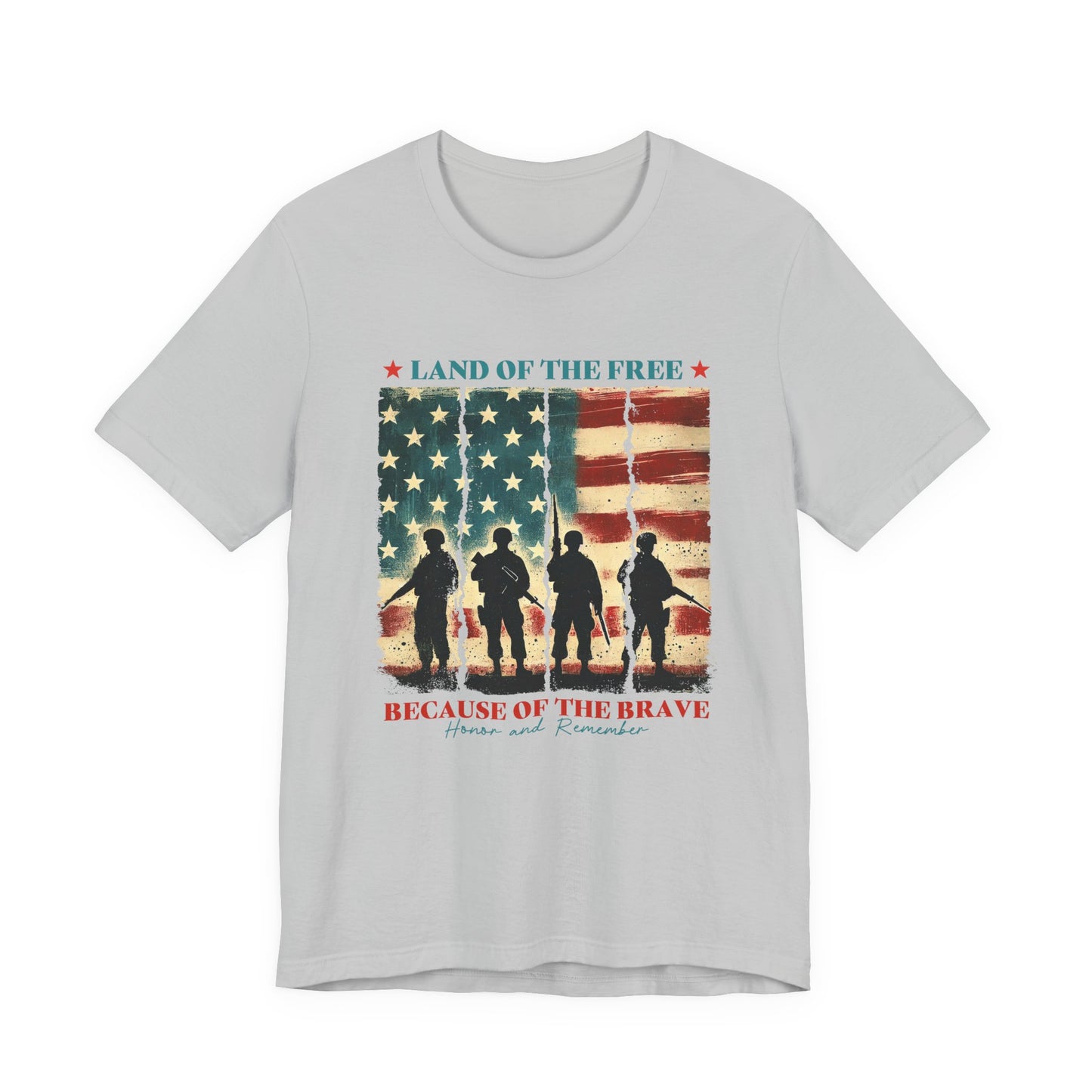 Patriotic 'Land of the Free, Because of the Brave' T-Shirt