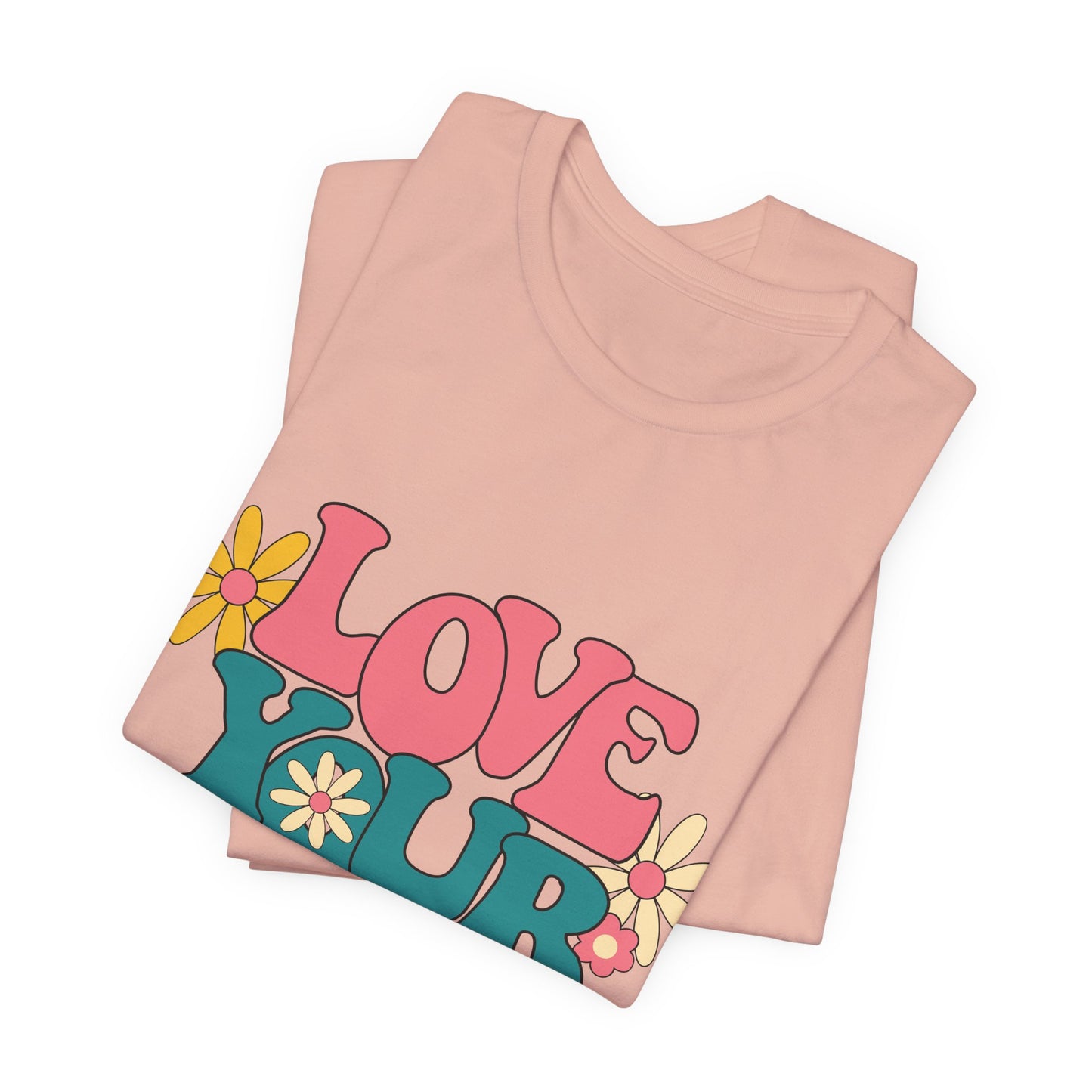 Love Your Self Retro Floral Tee