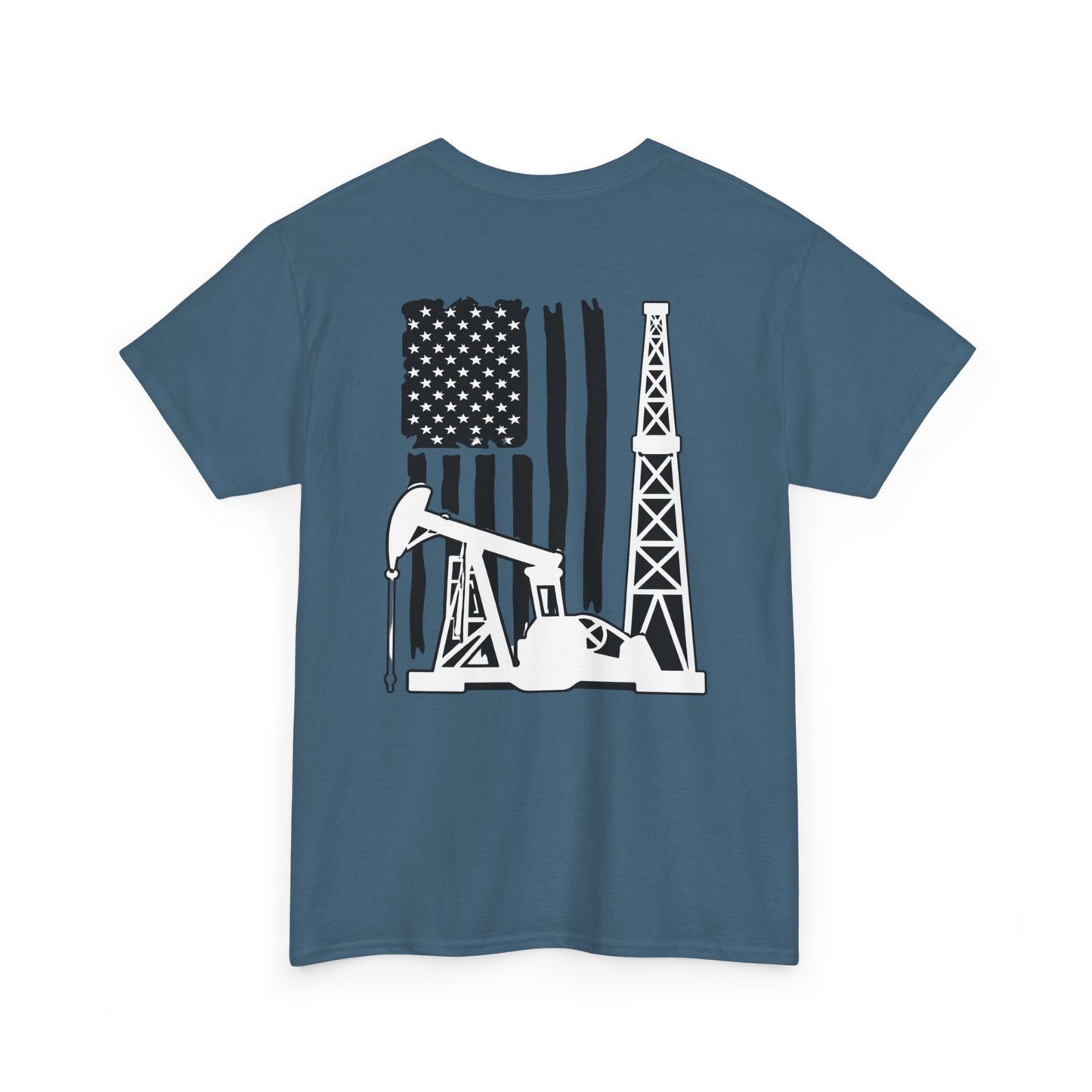 Oilfield Flag Tee — American Oil Rig Graphic T-Shirt
