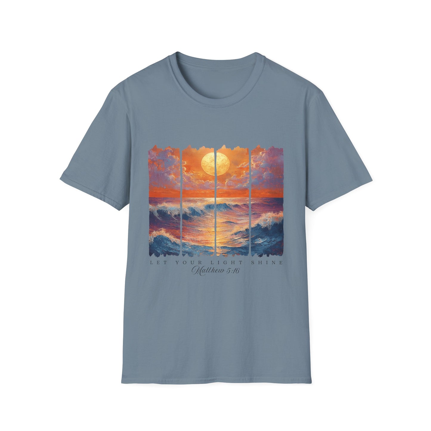 Sunset Ocean Art T-Shirt — Coastal Sunrise Graphic Tee