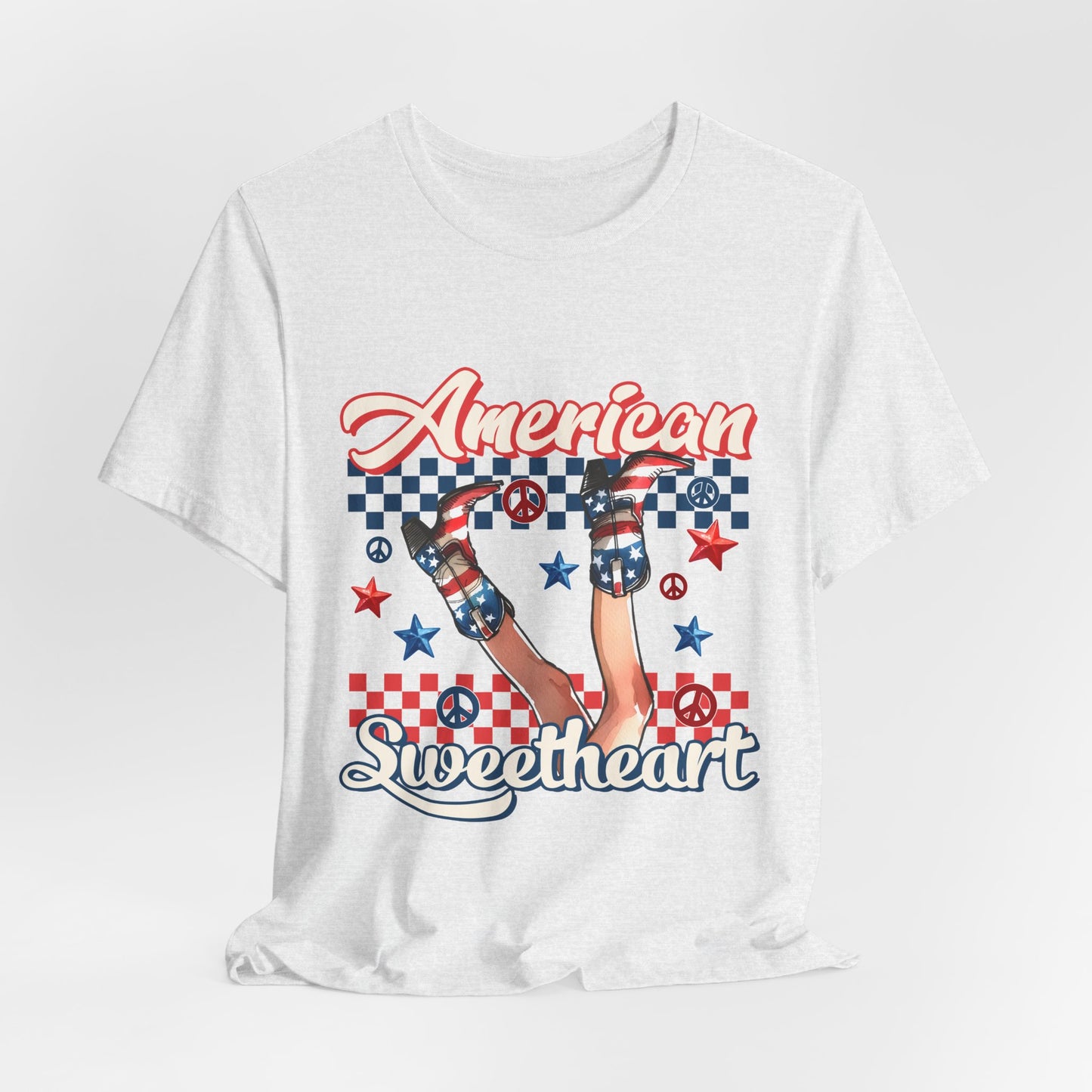 American Sweetheart T-Shirt — Retro Patriotic 4th of July Tee